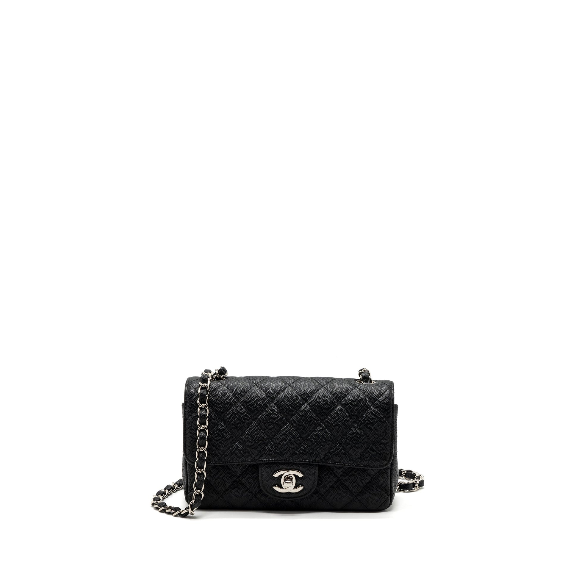 Chanel Classic Rectangular Flap Caviar SHW Black Shoulder Bag
