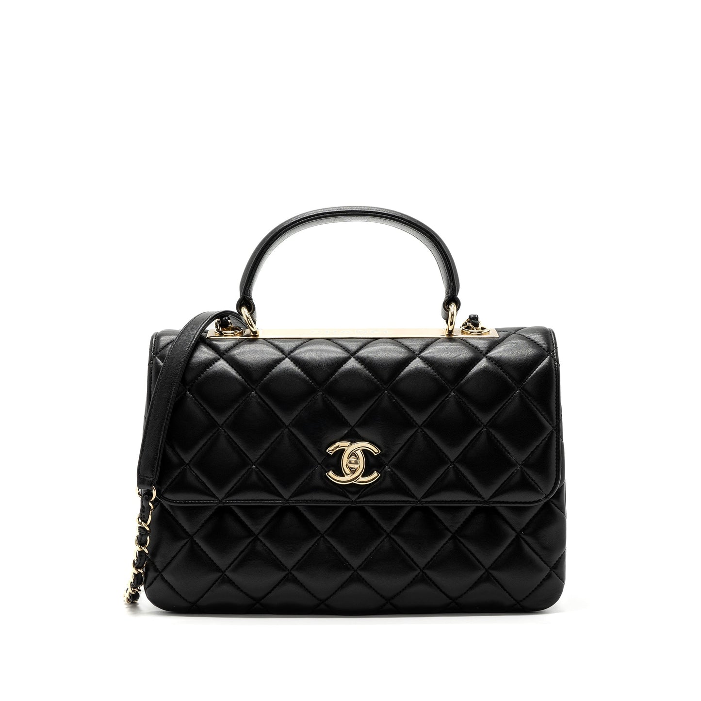 Chanel trendy CC lambskin GHW Black Handbag