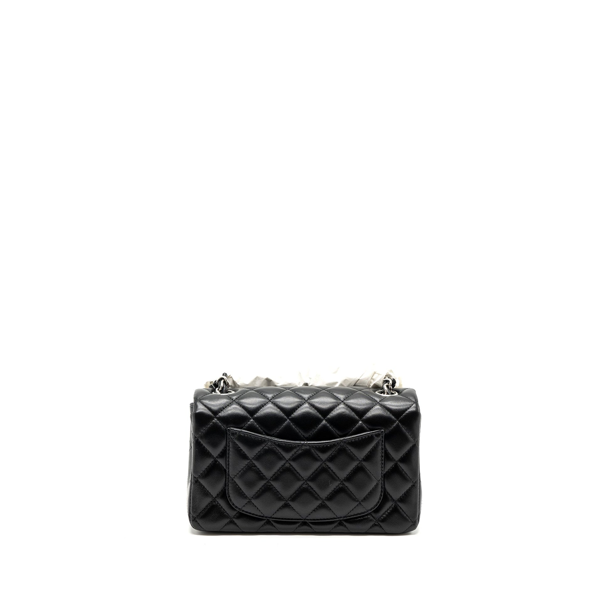 Chanel classic rectangular flap lambskin SHW microchip Black Shoulder Bag Microchip 1