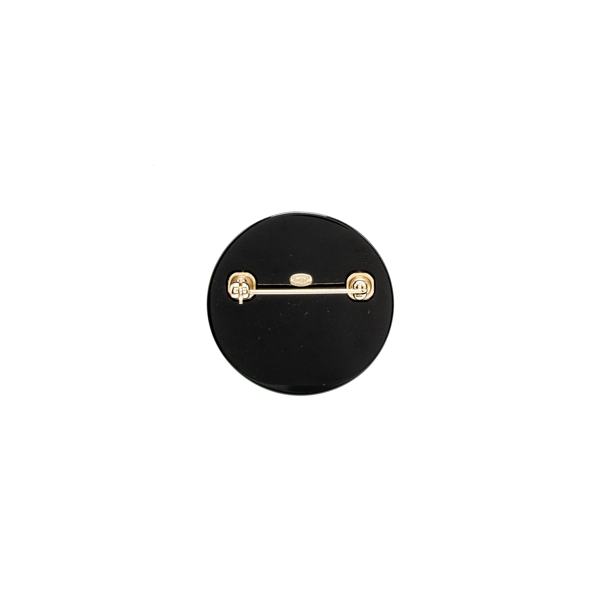 Chanel Round Letter CC Logo Brooch Light Multicolour Gold Handbag