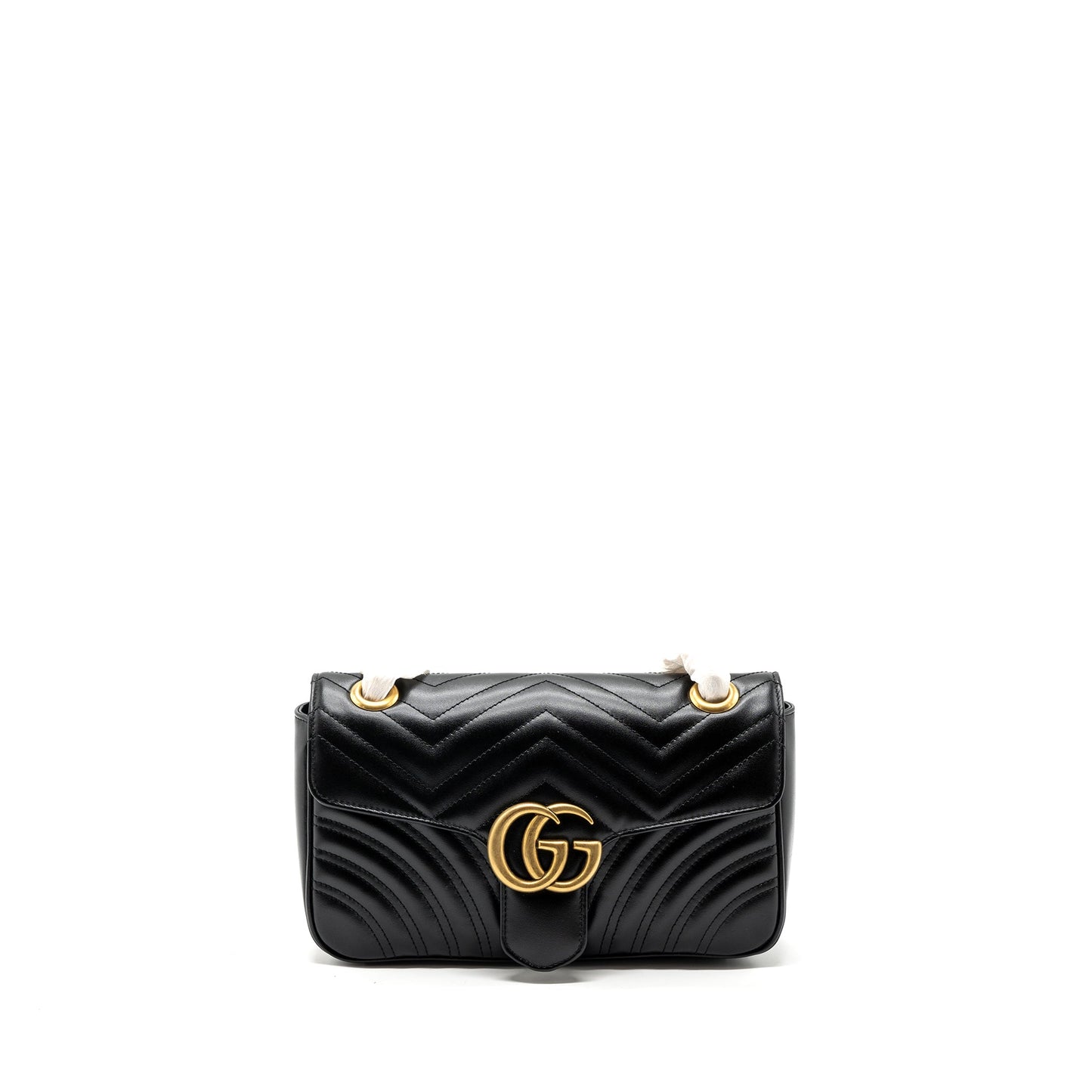Gucci Marmont Bag Calfskin Black Small Travel Bag Black Ghw