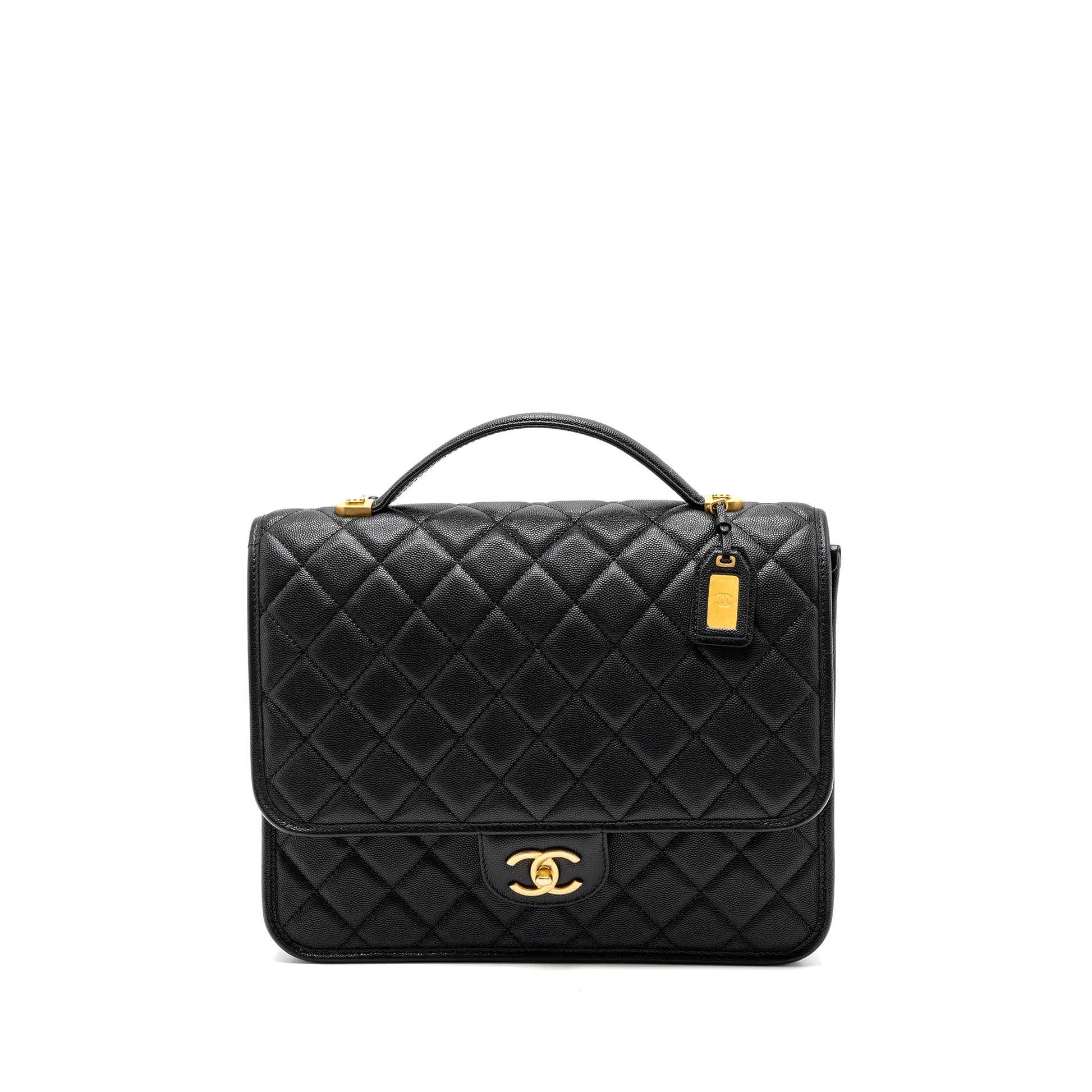 Chanel 22k Backpack Caviar GHW microchip Black