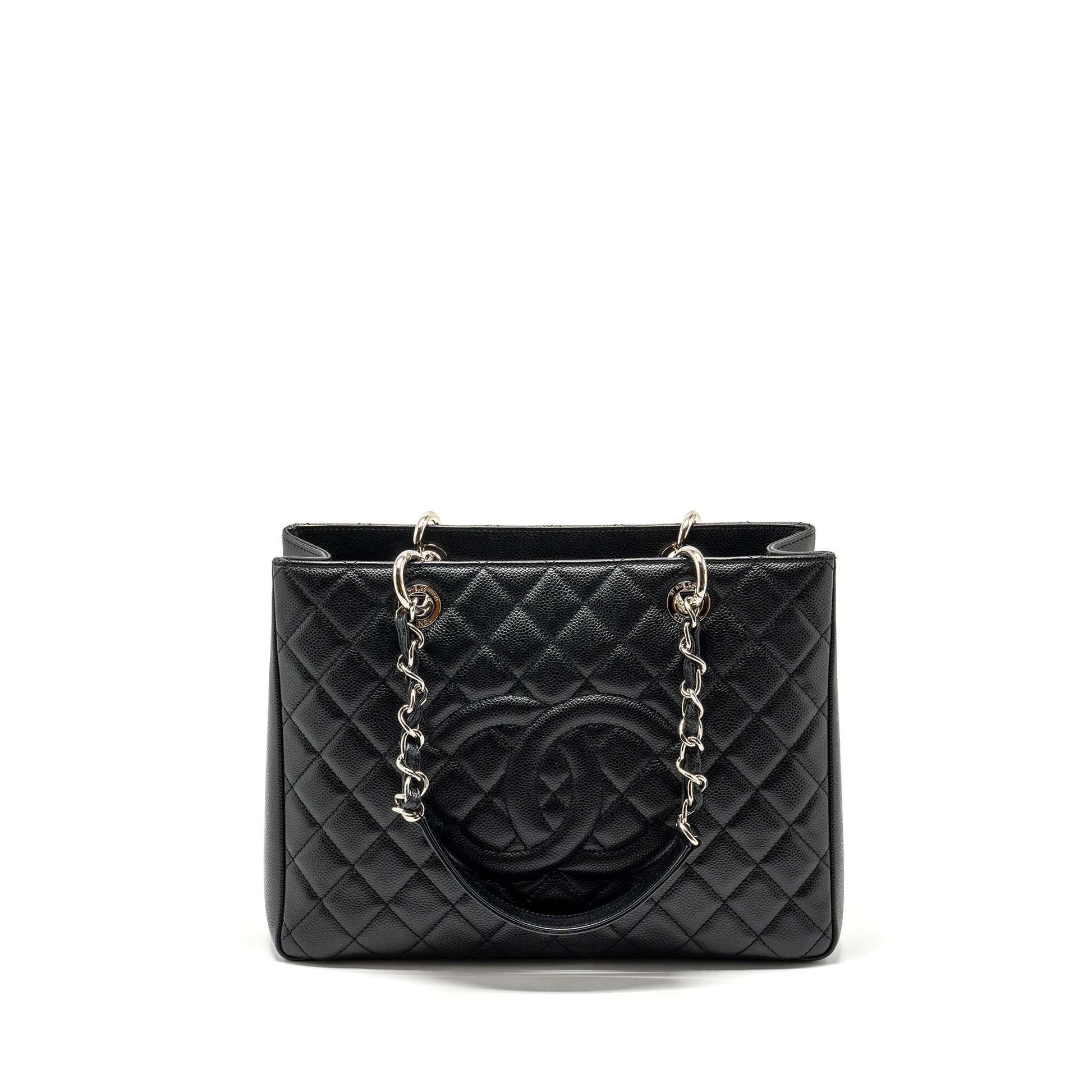 Chanel Grand Shopping caviar SHW Black Tote Bag Shw 3