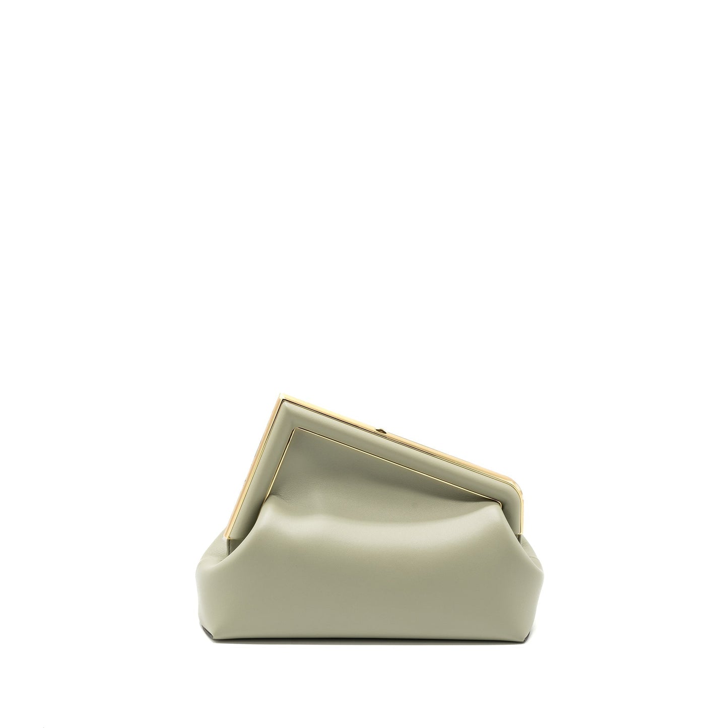 Fendi First Midi Nappa Light Handbag Green Travel Bag