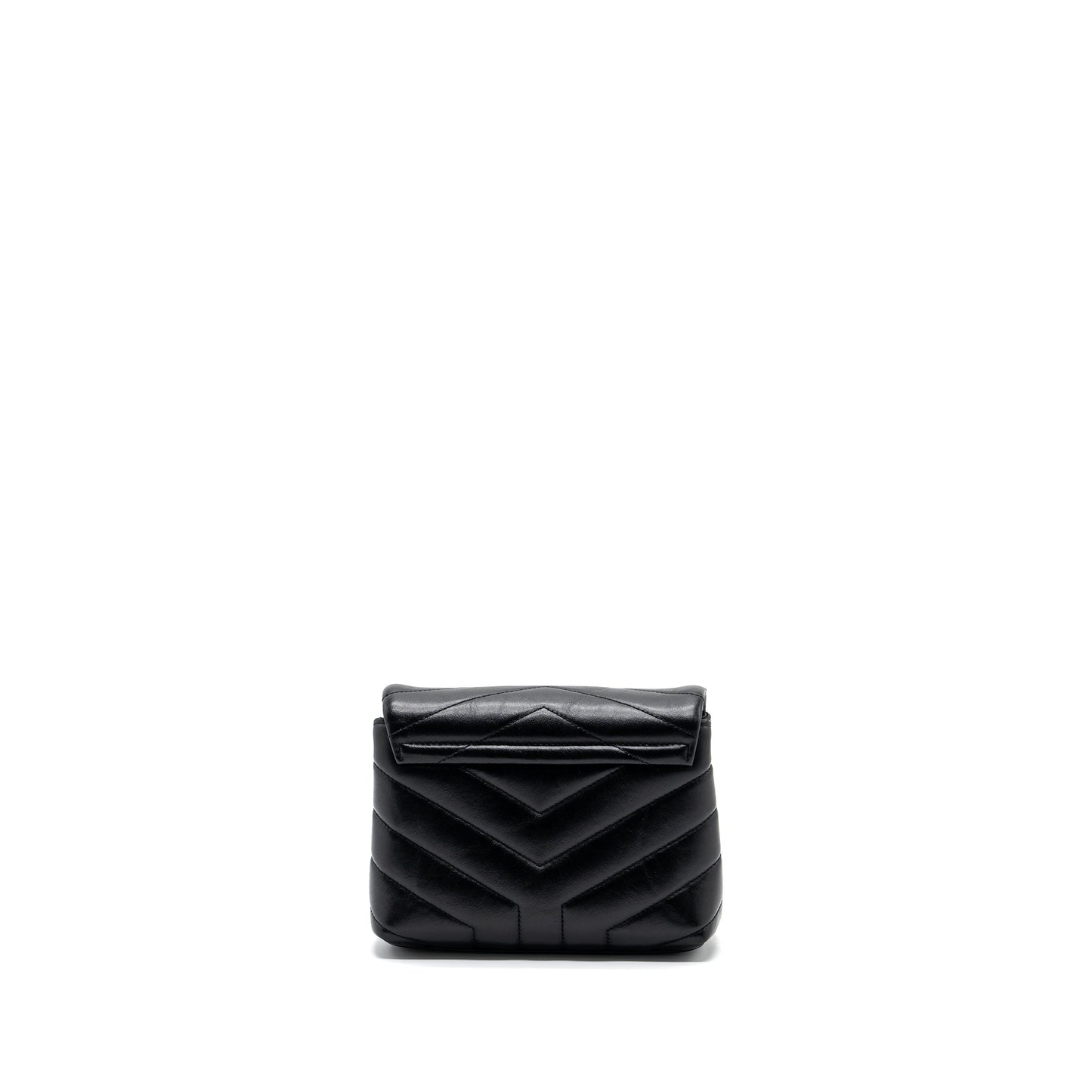 YSL Saint Laurent Saint Laurent Loulou Toy Strap Purse Calfskin Black Travel Bag Shw 2