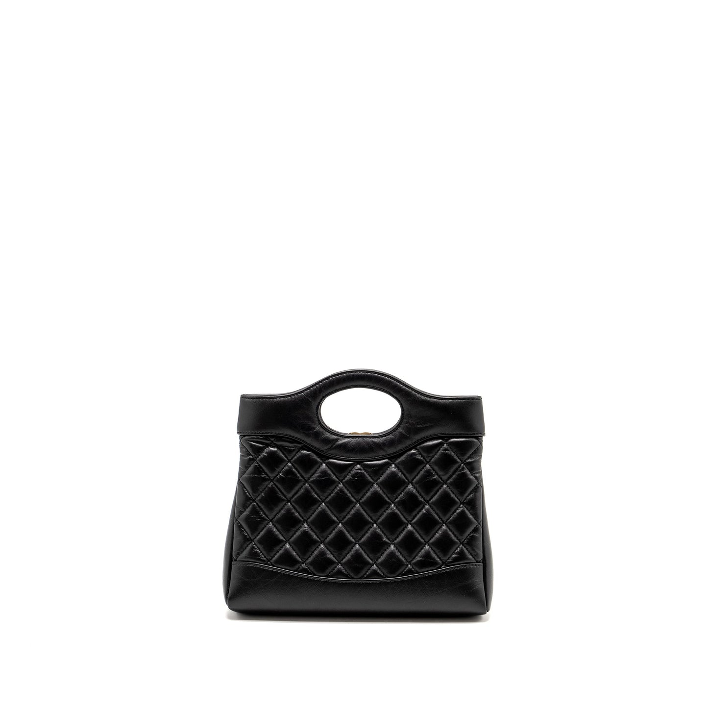 Chanel 31 Calfskin LGHW microchip Black Mini Bag Black Lghwmicrochip