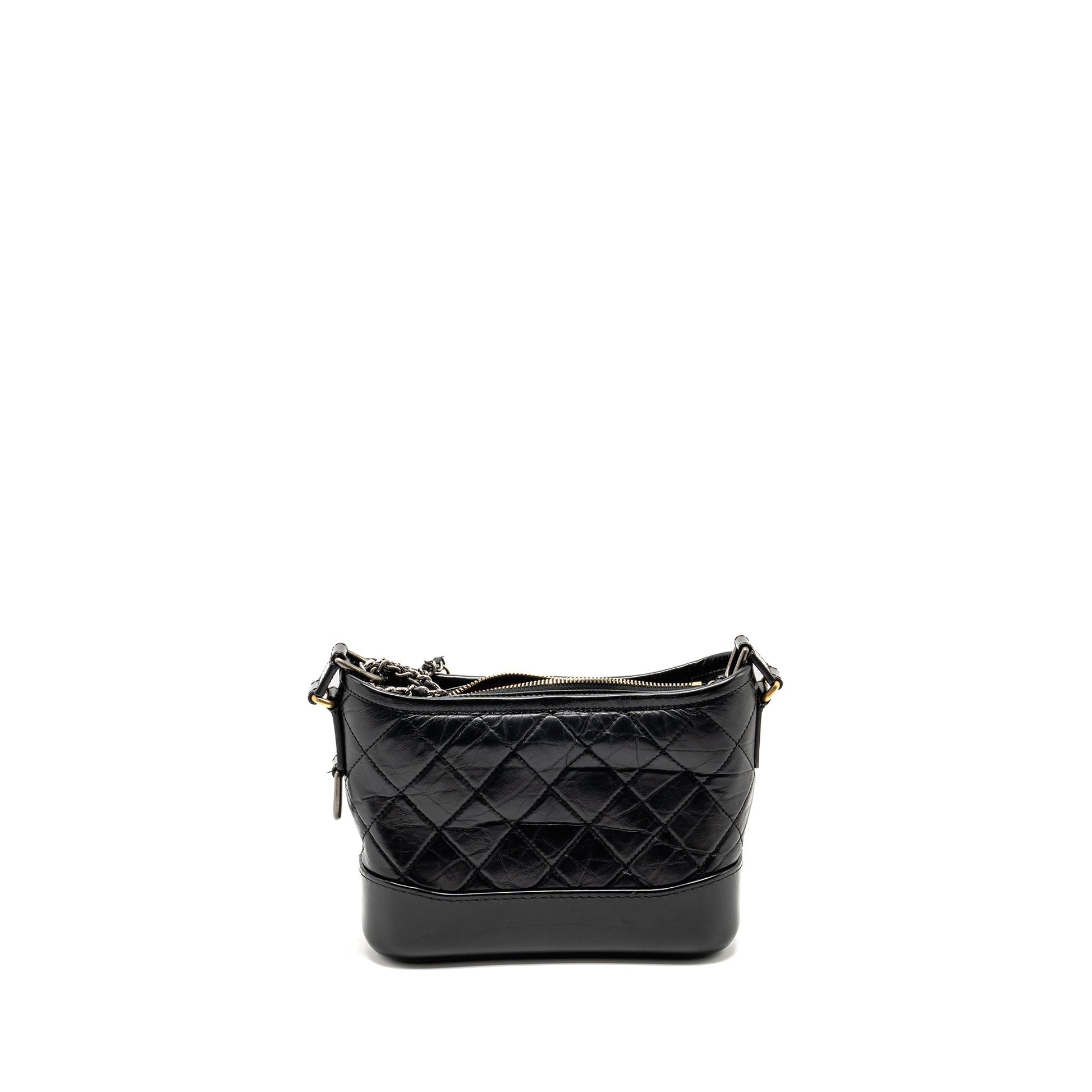Chanel Gabrielle Hobo Calfskin Hardware Multicolour Black Small Shoulder Bag 7