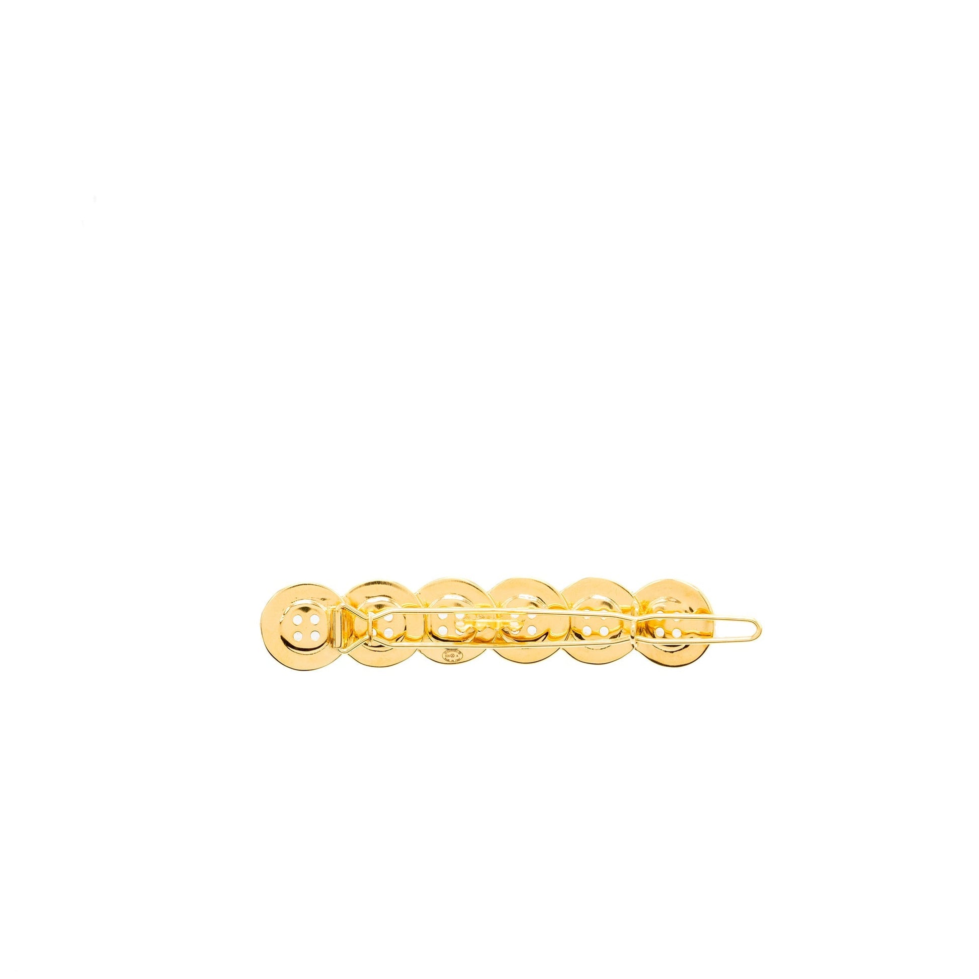Chanel button hair clip tone Gold Handbag