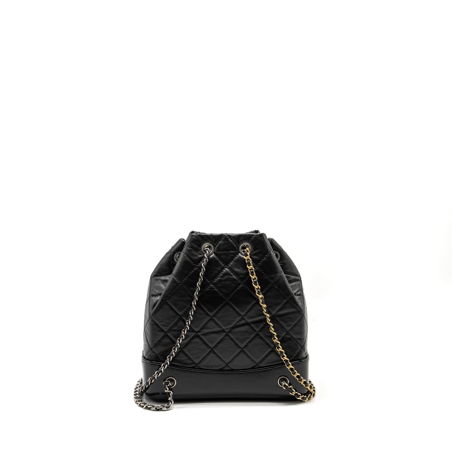 Chanel Gabrielle Backpack Calfskin Hardware microchip Multicolour Black Small Hardware Microchip