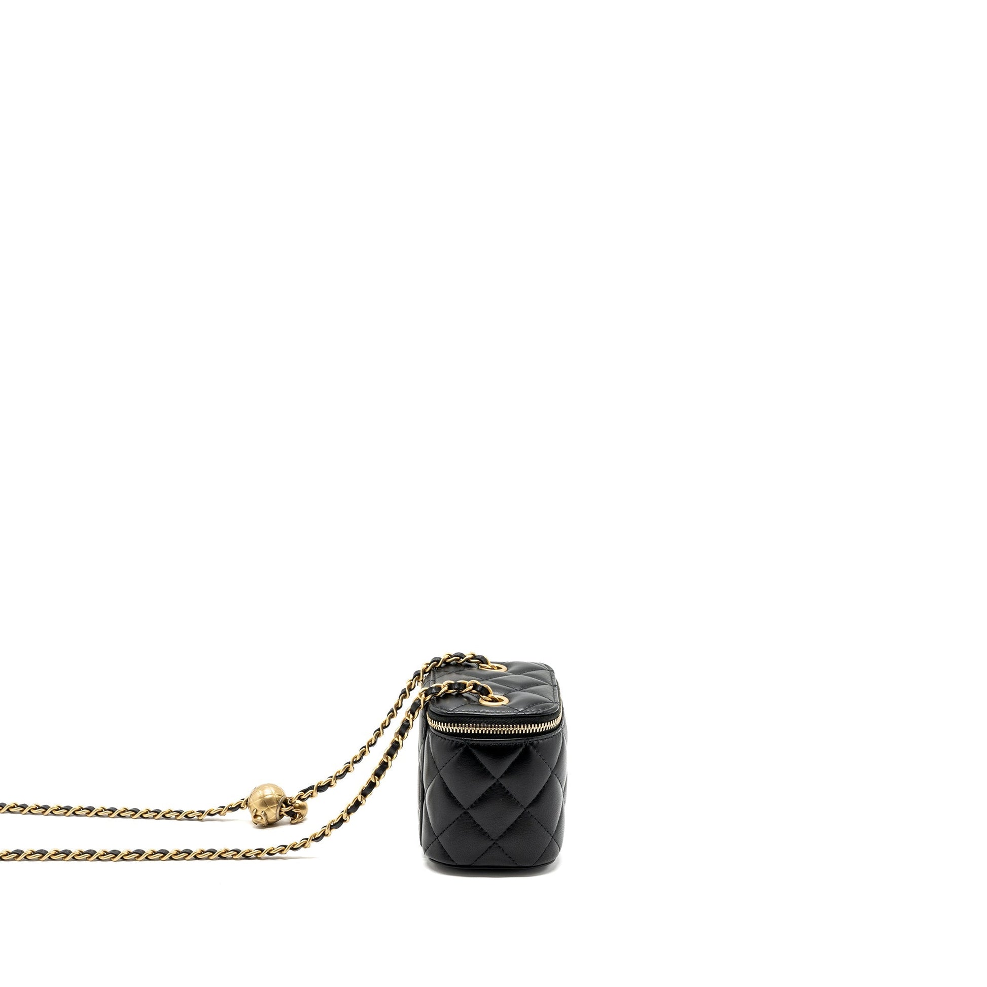 Chanel pearl crush vanity lambskin GHW Black Mini Bag 5