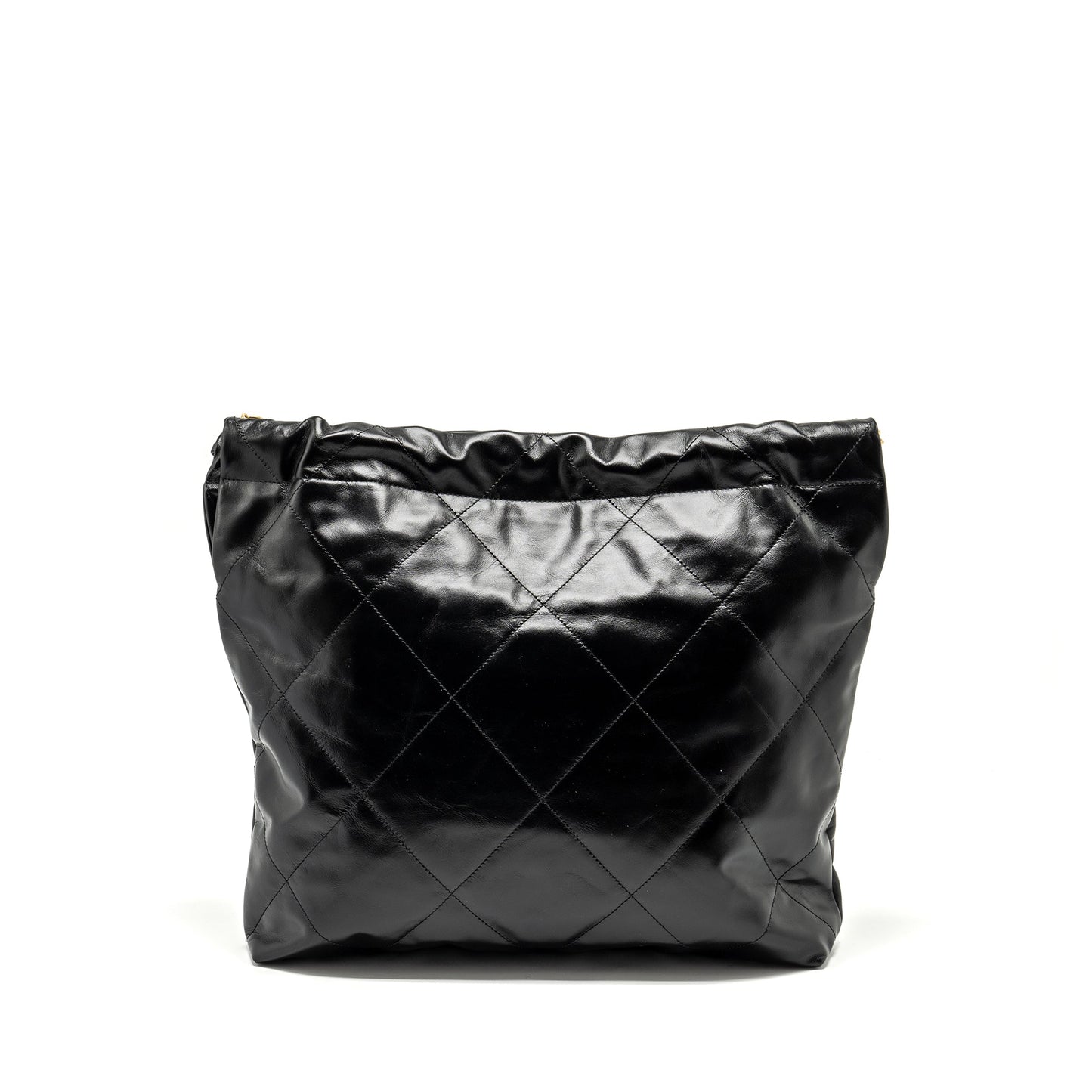 Chanel 22 Shiny Calfskin GHW microchip Black Handbag 7