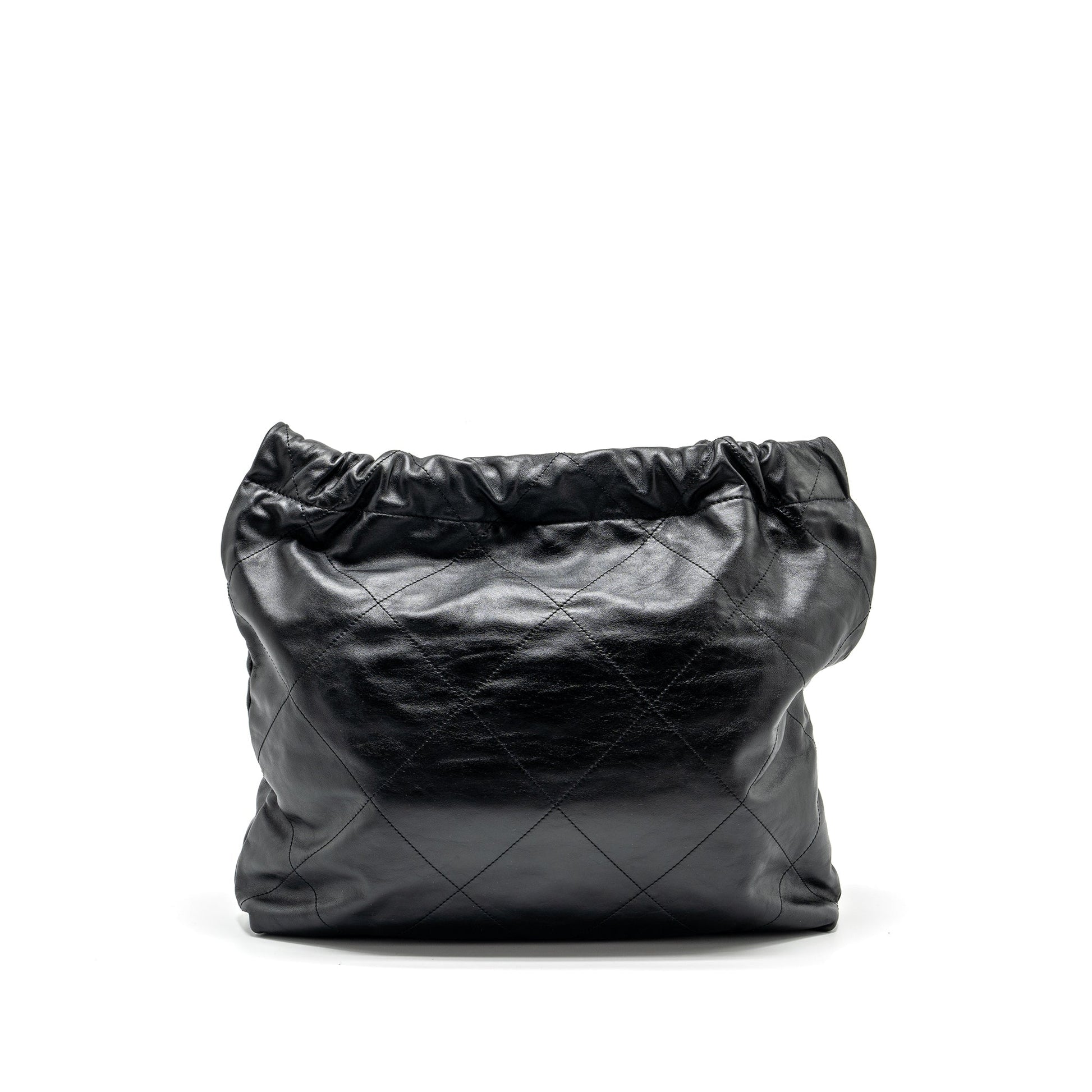 Chanel 22 Calfskin SHW Microchip Black Handbag