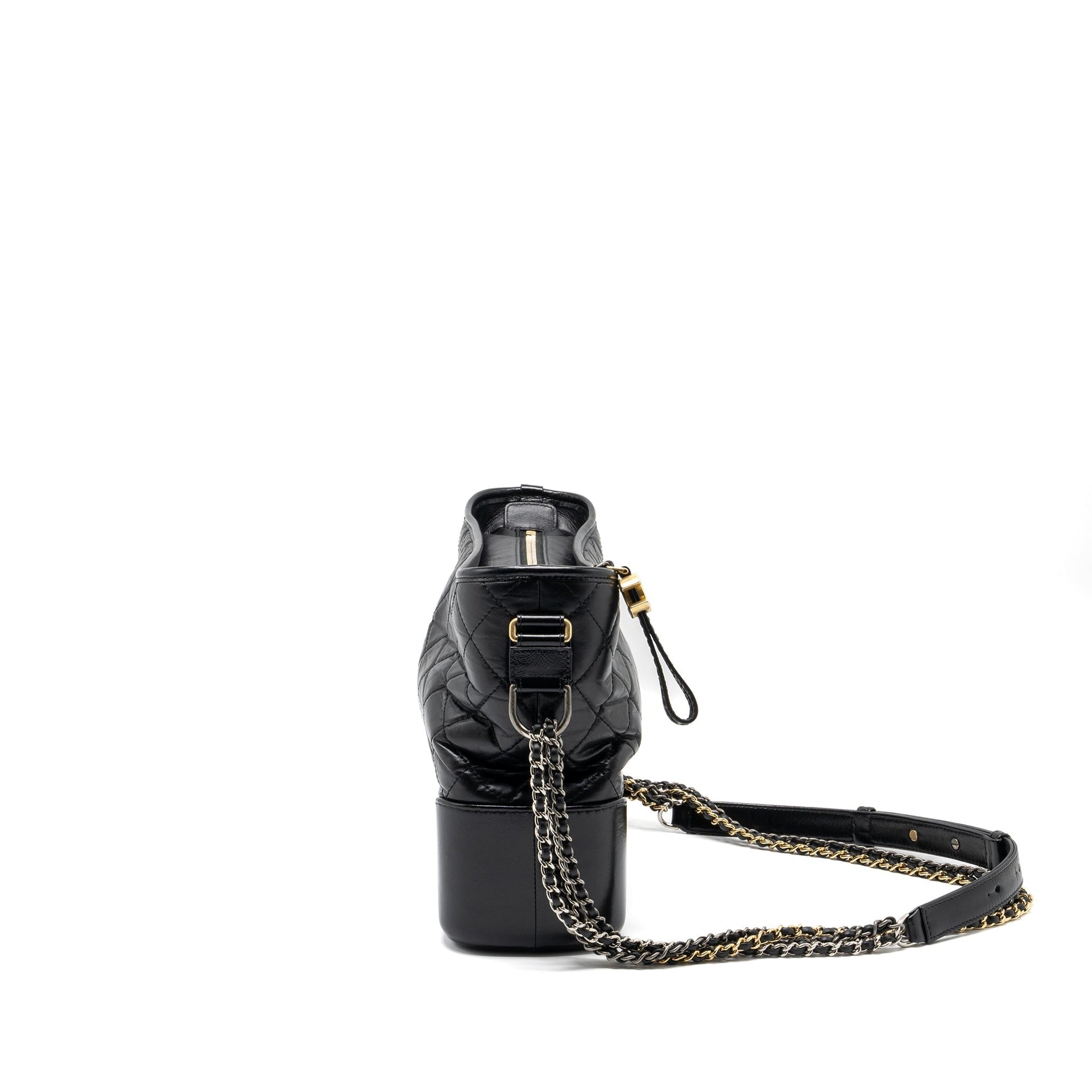 Chanel Gabrielle Hobo Aged Calfskin Hardware Multicolour Black Shoulder Bag Hardware 3