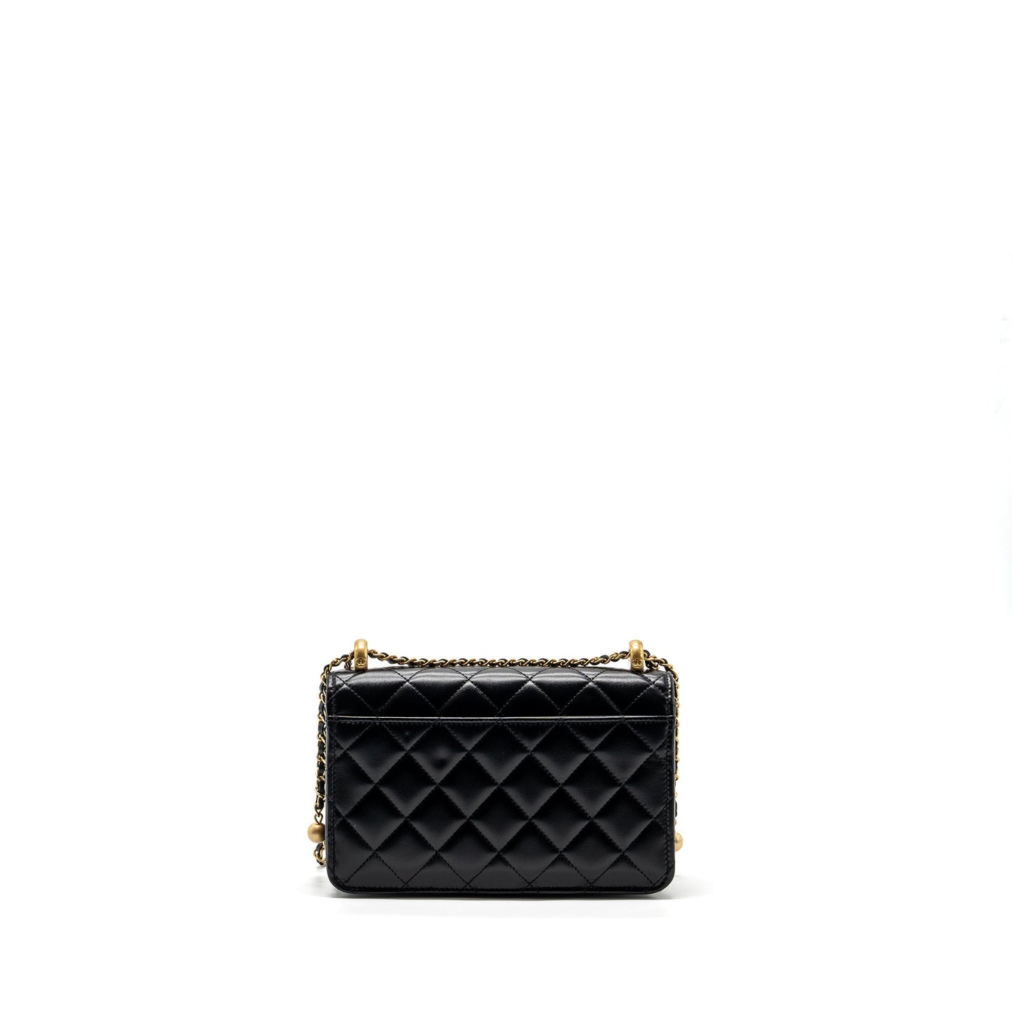 Chanel 24C Crush on calfskin GHW microchip Black Gold Wallet Case