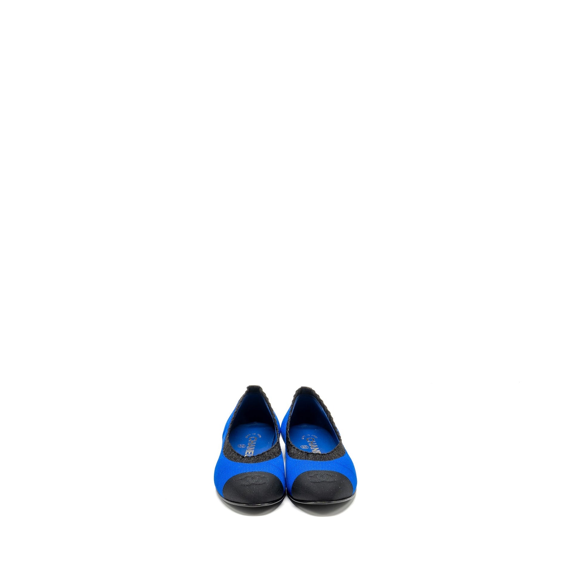 Chanel k Black Blue Shoes