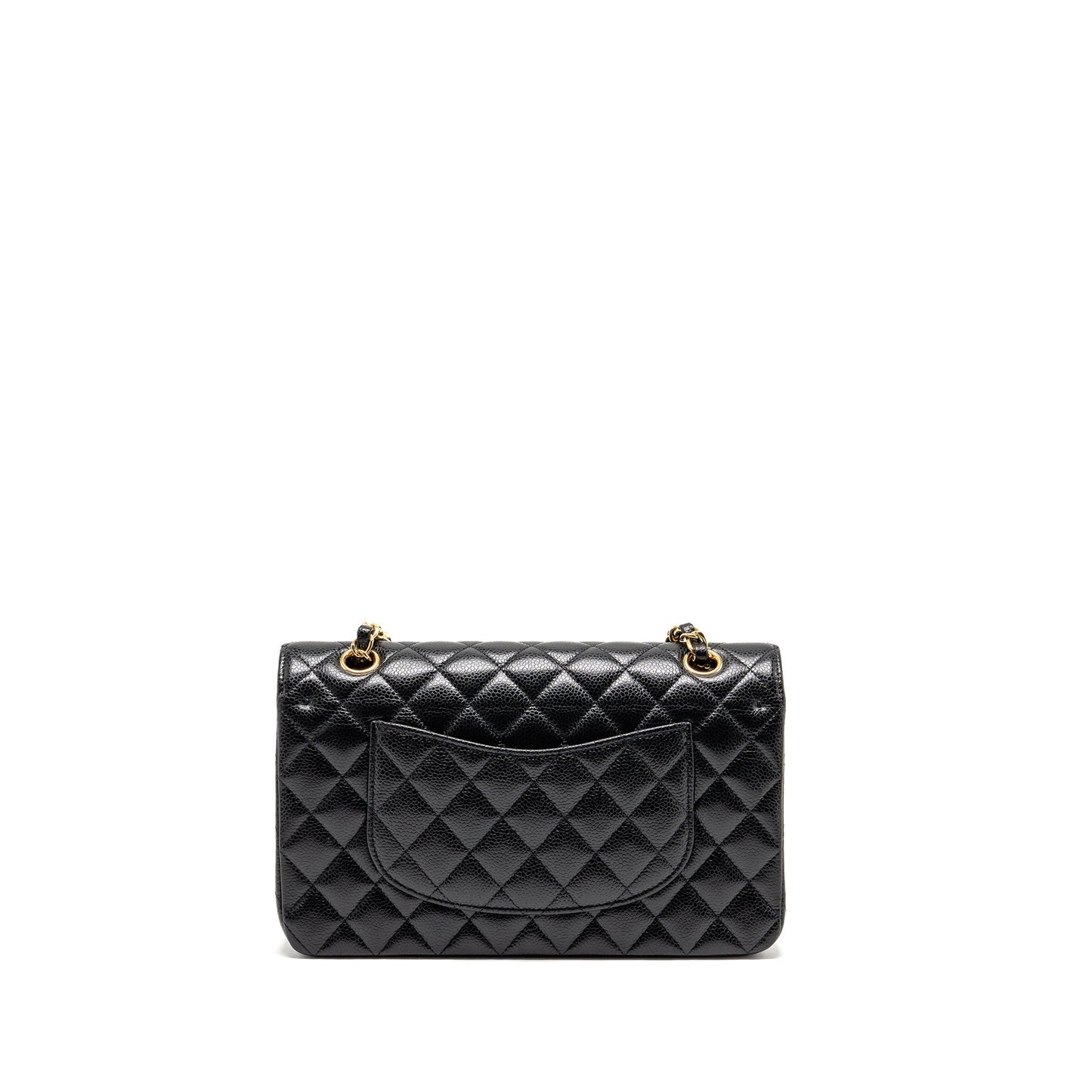 Chanel Classic Double Flap Caviar GHW Black Shoulder Bag 17