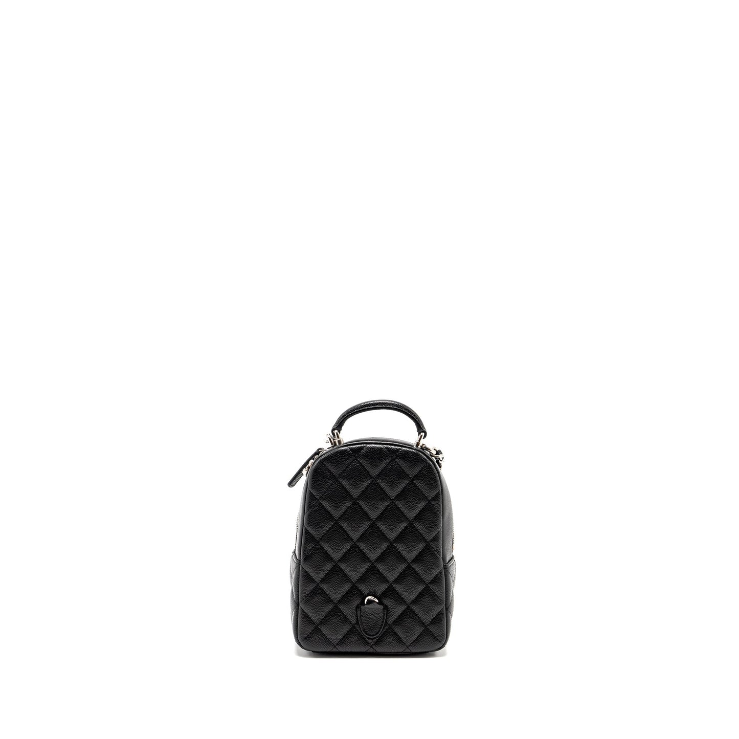 Chanel 24P Backpack Caviar SHW Microchip Black Crossbody Bag