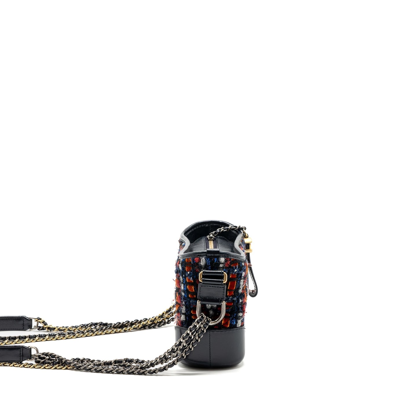 Chanel Gabrielle Hobo Tweed Calfskin Hardware Multicolour Small Shoulder Bag