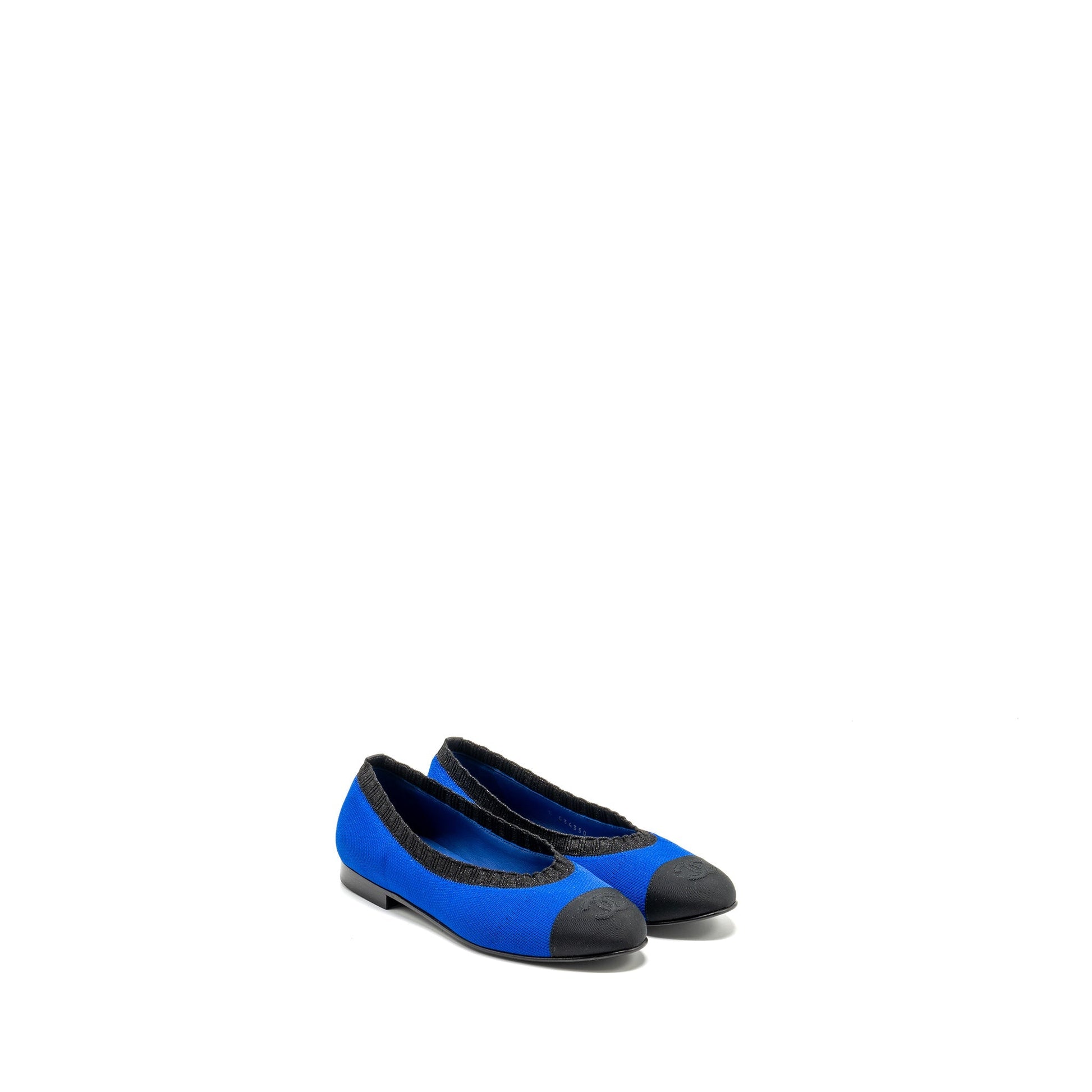 Chanel k Black Blue Shoes