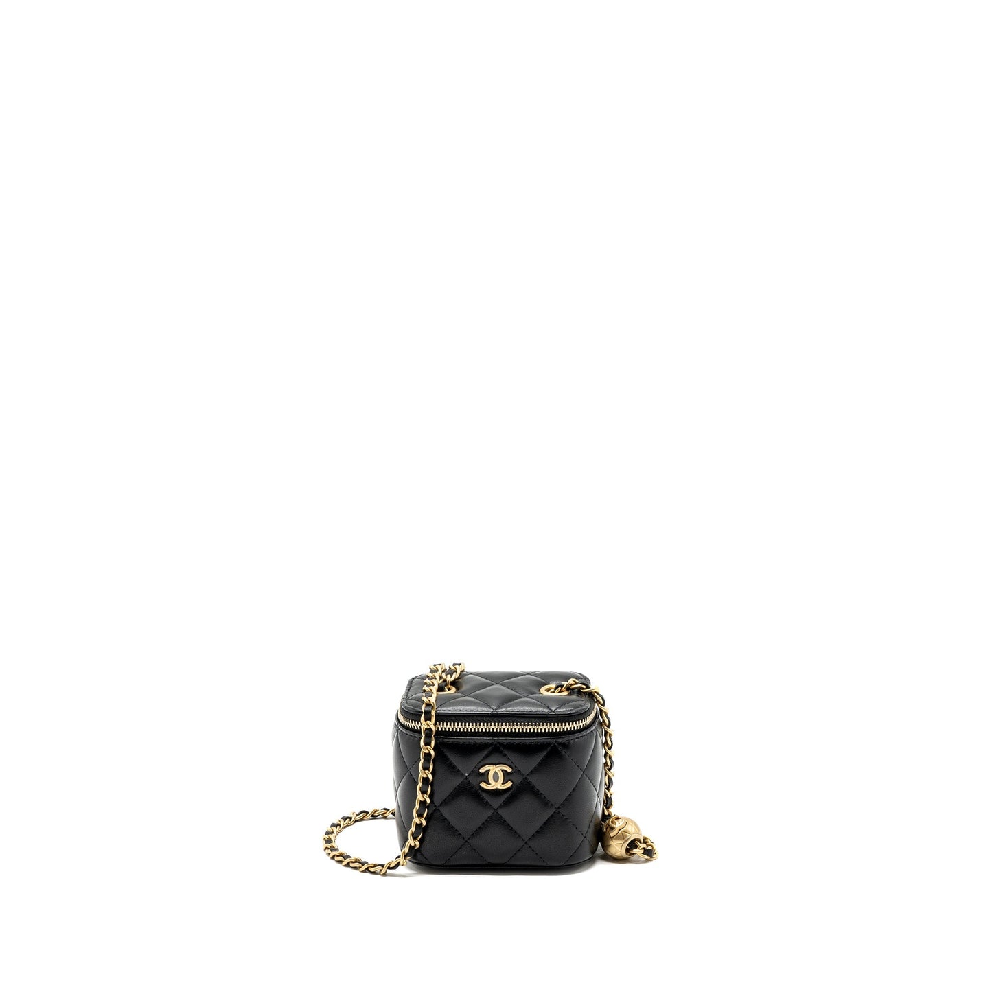 Chanel pearl crush vanity lambskin GHW Black Mini Bag 5