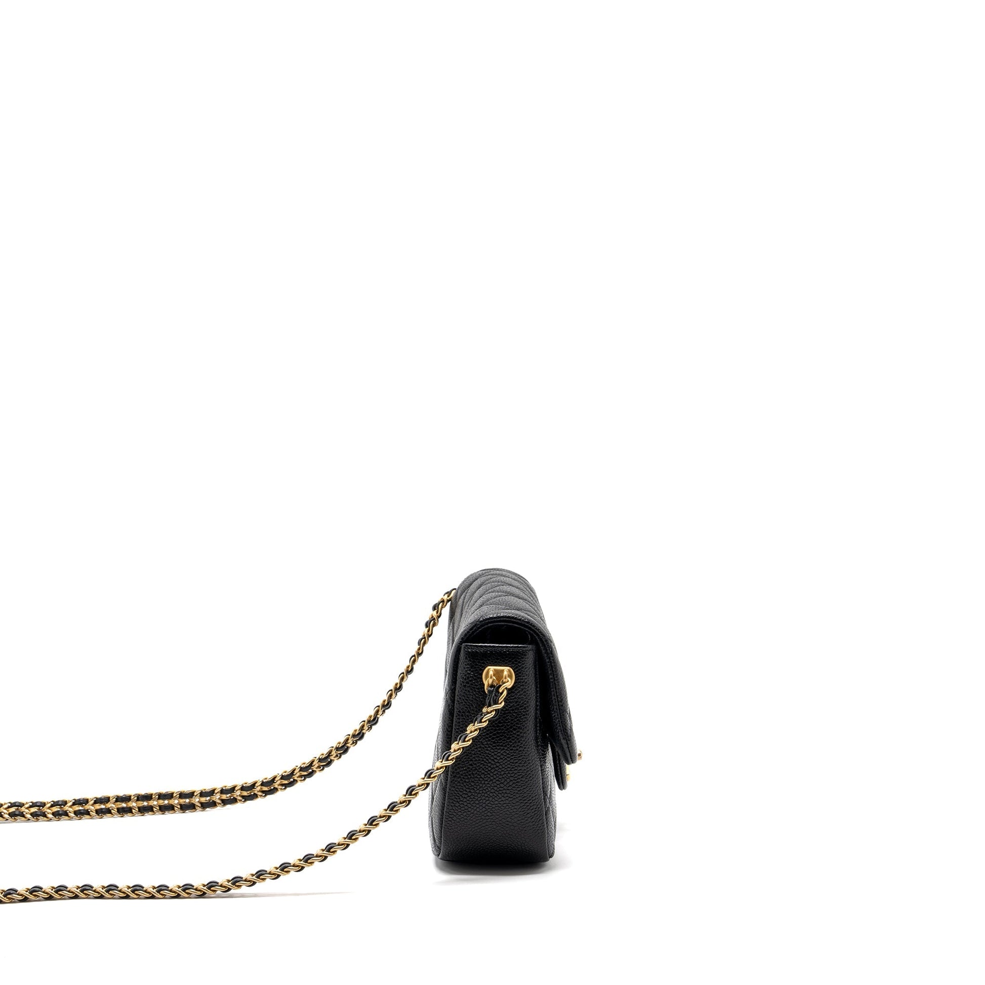 Chanel 21A Soul Flap grained calfskin GHW Black Shoulder Bag