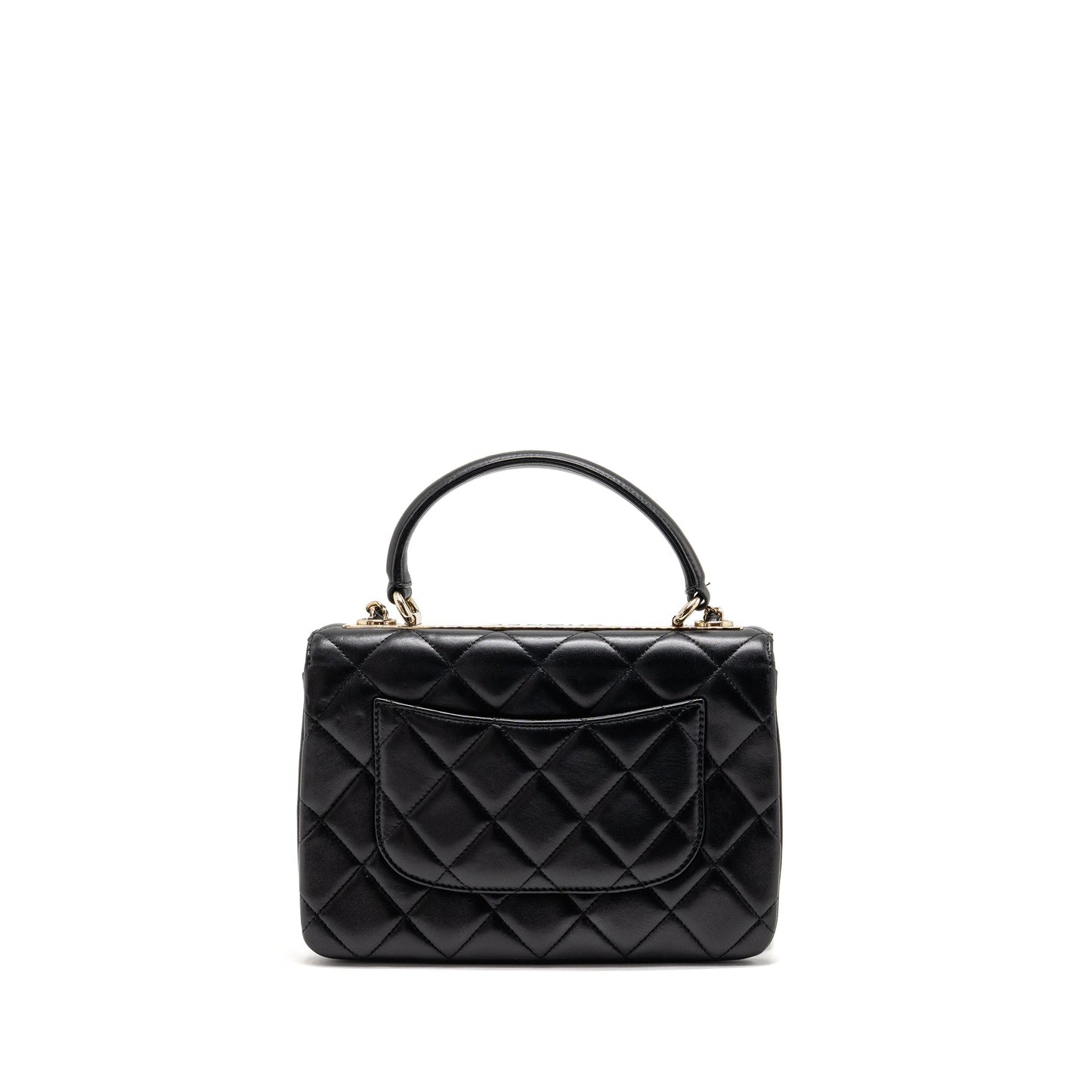 Chanel Top Handle Trendy CC Flap Lambskin Black Shoulder Bag