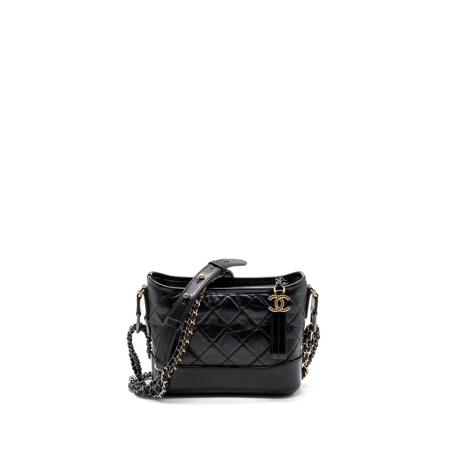 Chanel gabrielle hobo calfskin hardware Multicolor Multicolour Black Small Shoulder Bag Hardware 1