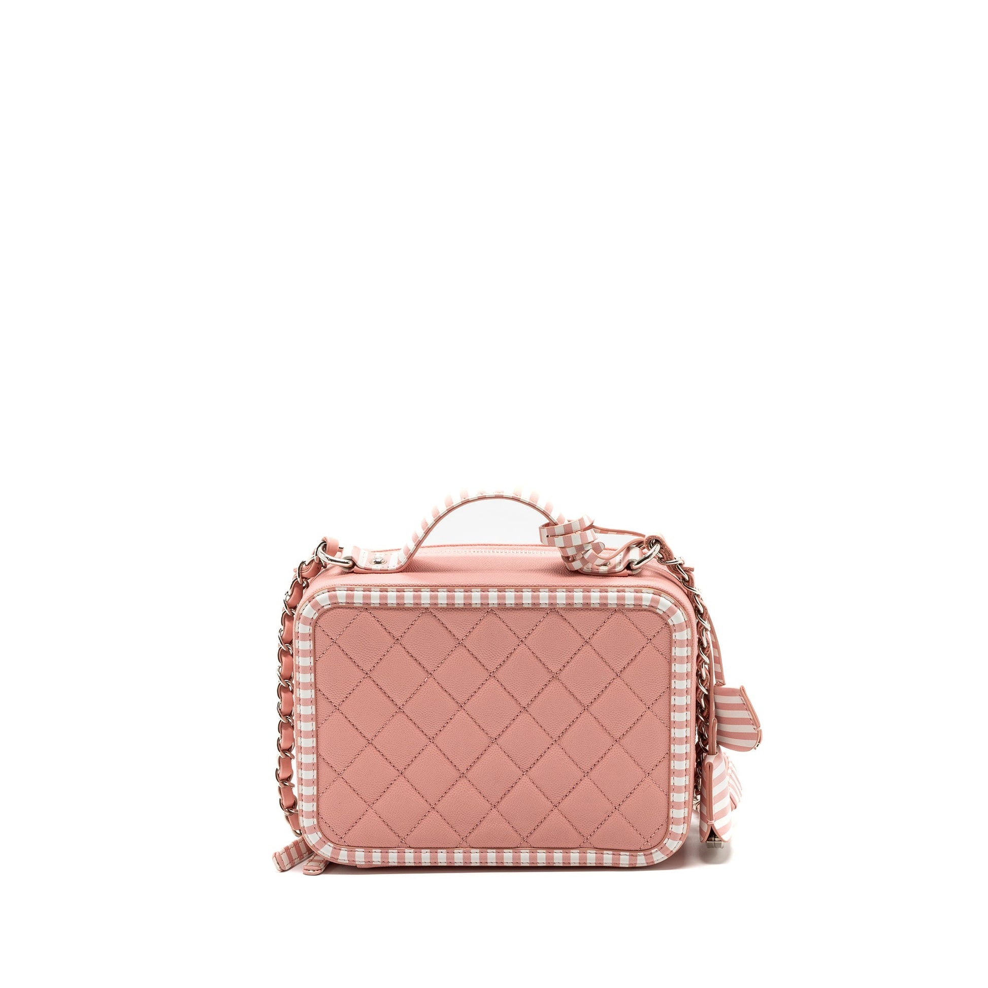 Chanel Filigree Vanity Caviar SHW Multicolour Pink Handbag Multicolour Shw