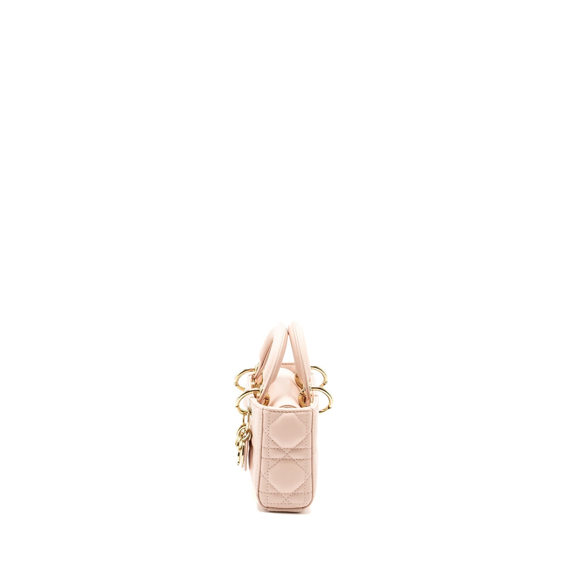 Dior Lady D Joy Micro Purse Lambskin Powder Pink Travel Bag