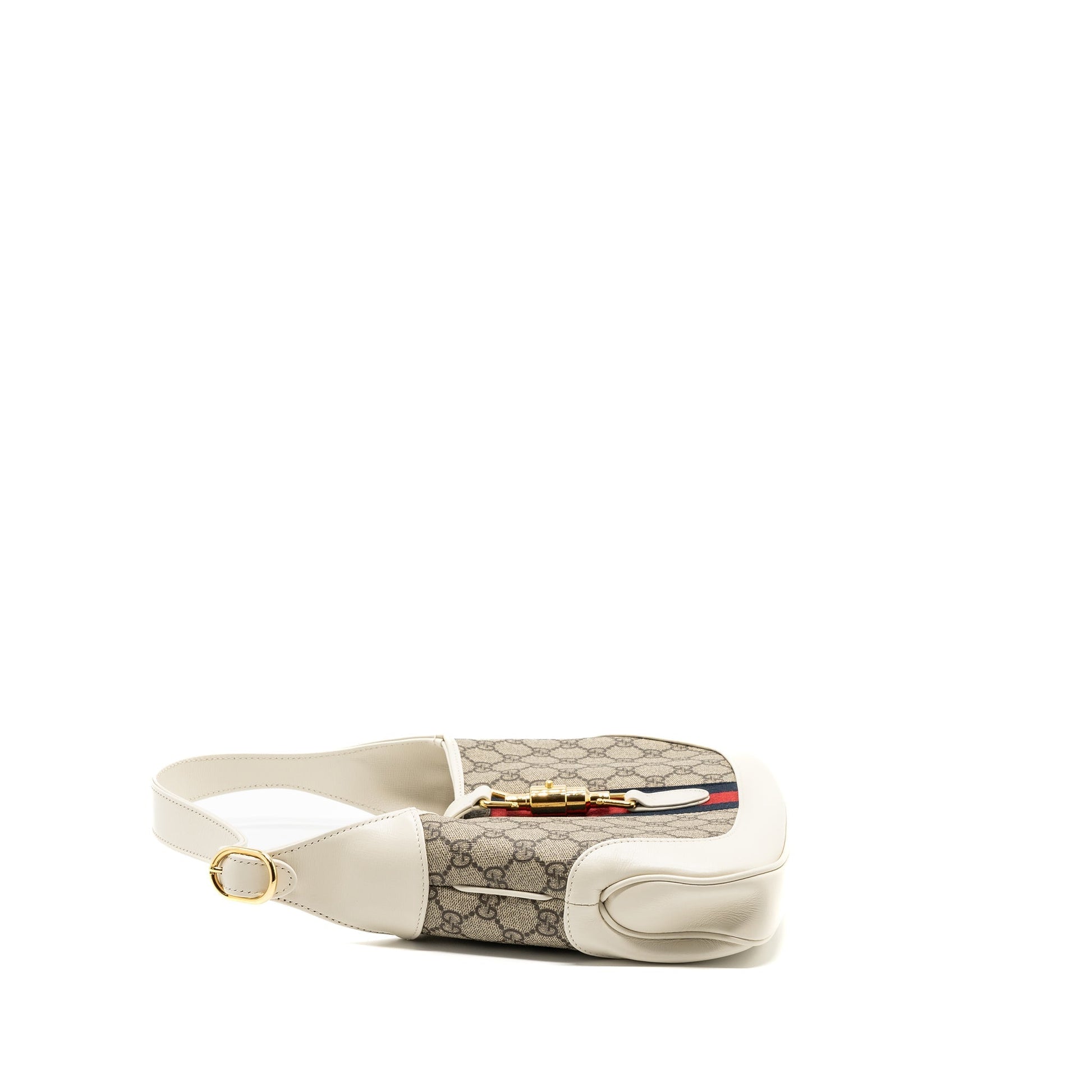 Gucci Jackie Shoulder Bag Supreme Calfskin Multicolour Canvas White