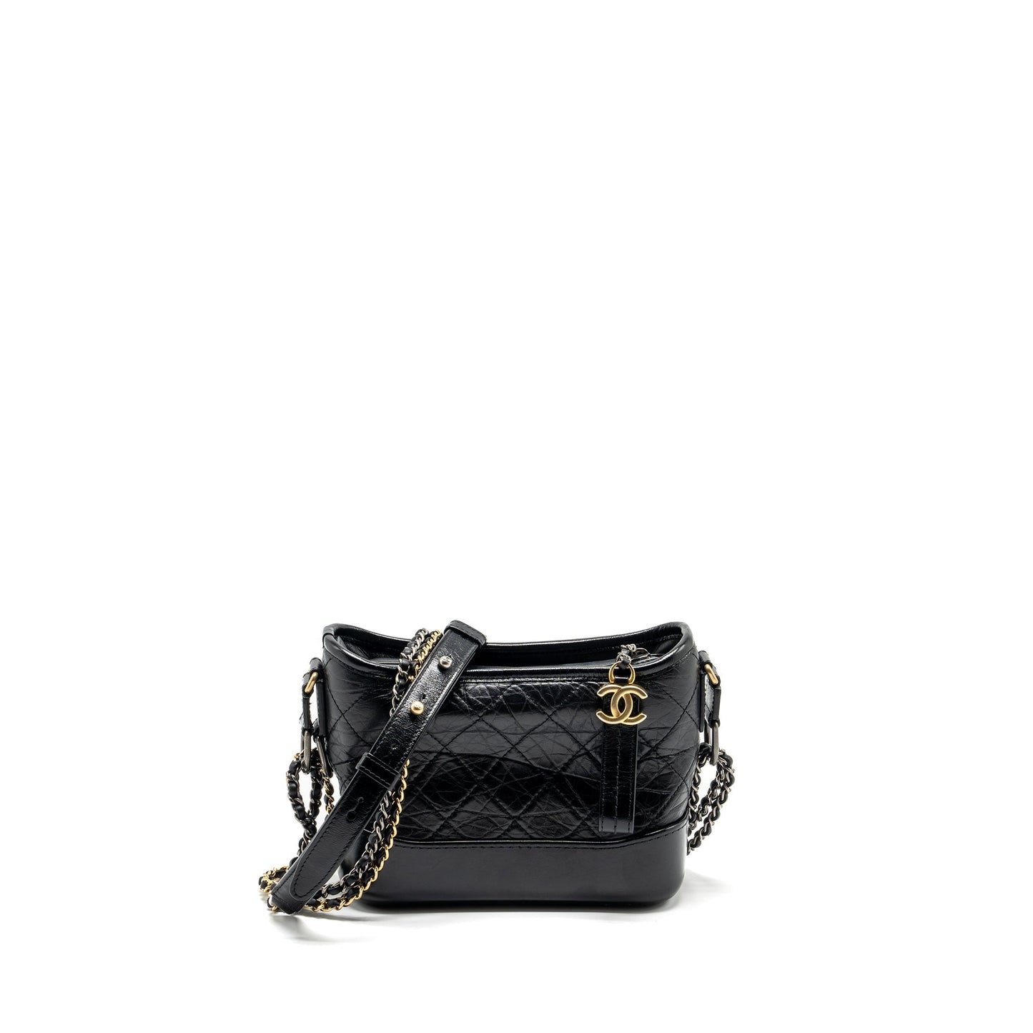 Chanel Gabrielle Hobo Calfskin HARDWARE Multicolour Black Small Shoulder Bag Hardware 2