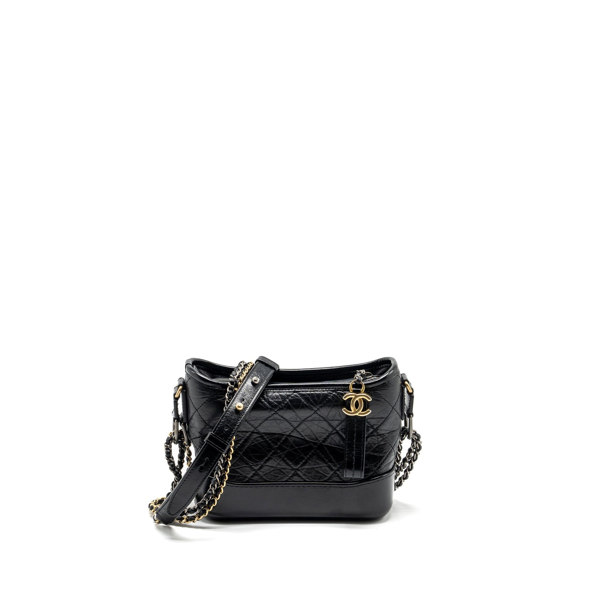 Chanel Gabrielle Hobo Calfskin HARDWARE Multicolour Black Small Shoulder Bag Hardware 2