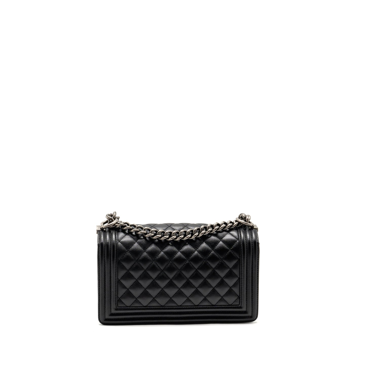 Chanel Boy Caviar SHW Microchip Black Handbag