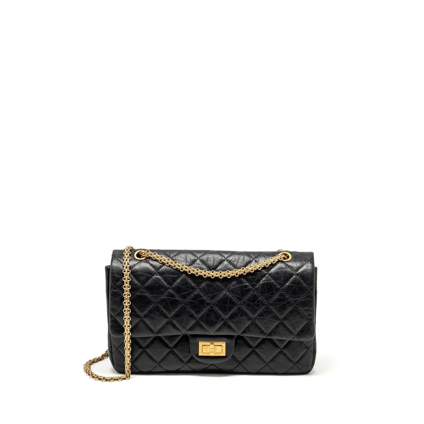 Chanel Maxi 2.55 reissue flap aged calfskin Black Shoulder Bag