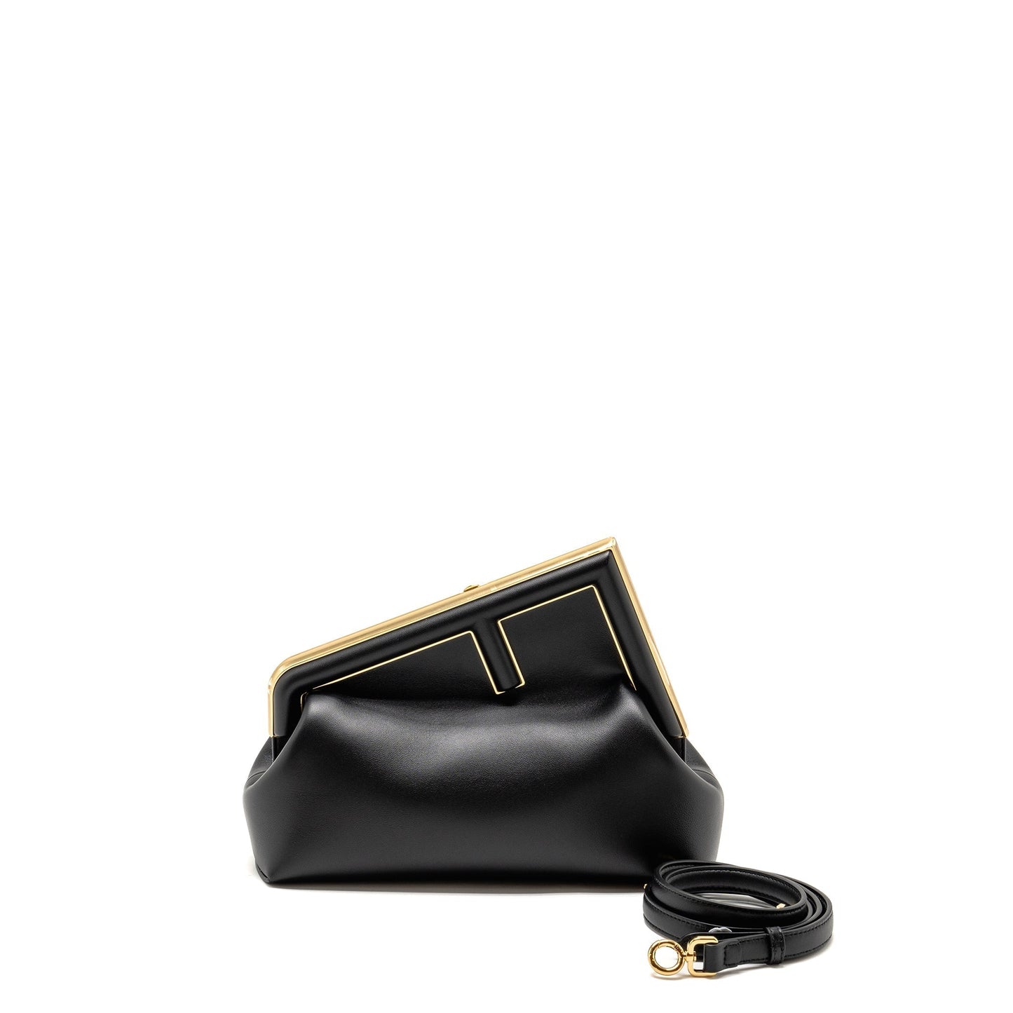 Fendi First Purse Nappa Black Medium Travel Bag