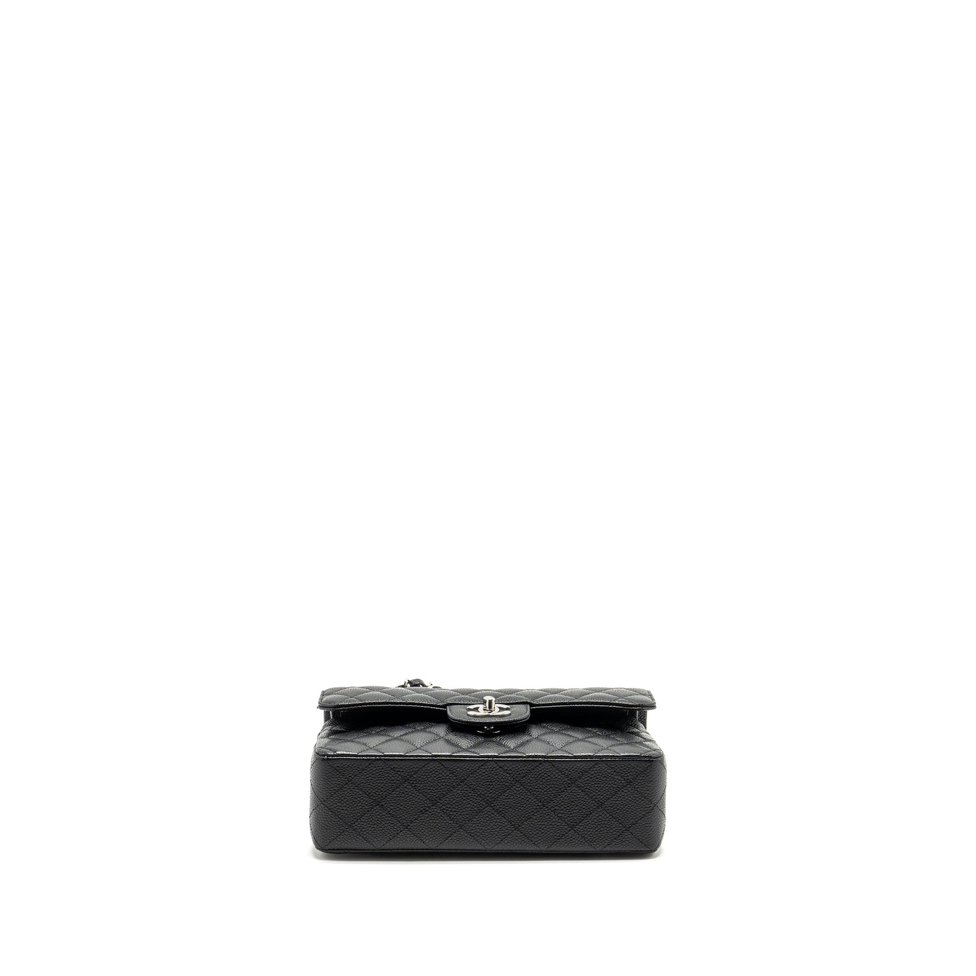 Chanel Classic Double Flap Caviar SHW Microchip Black Small Shoulder Bag Shwmicrochip 2