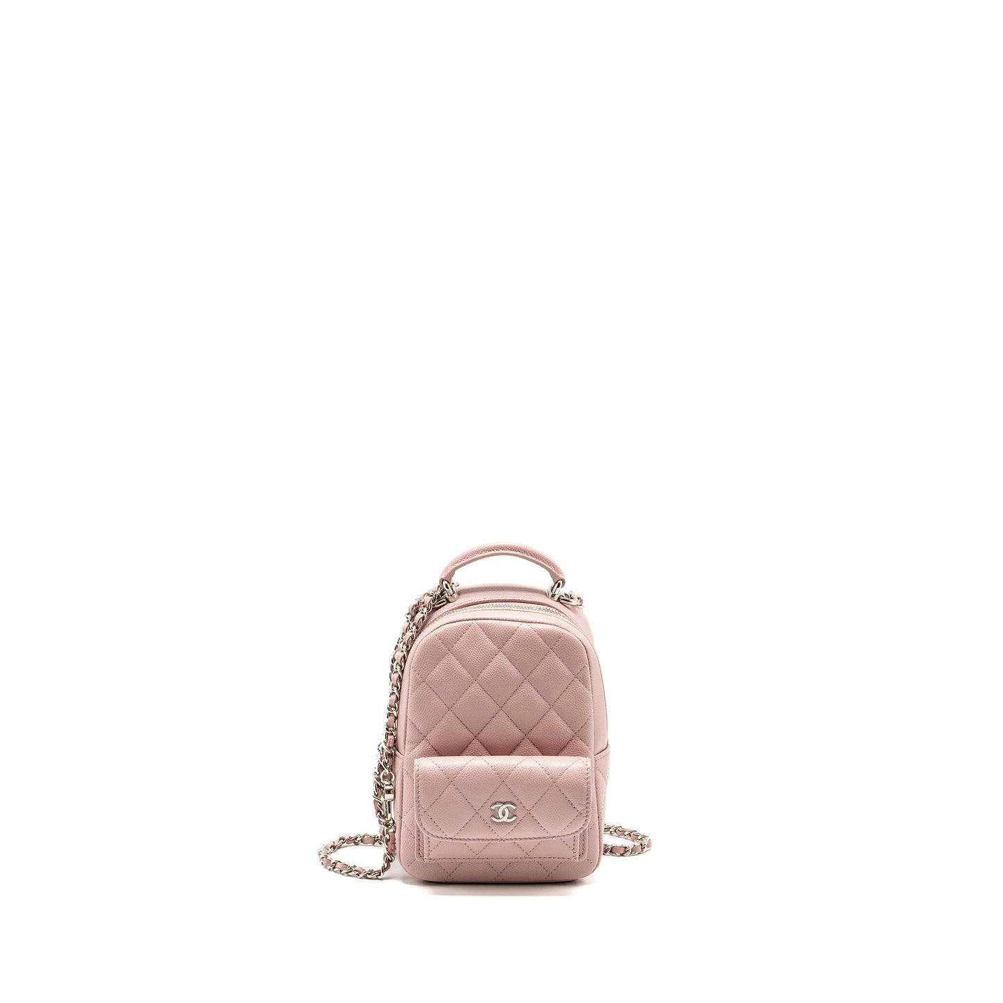 Chanel 24P Classic Backpack Caviar Light SHW Pink