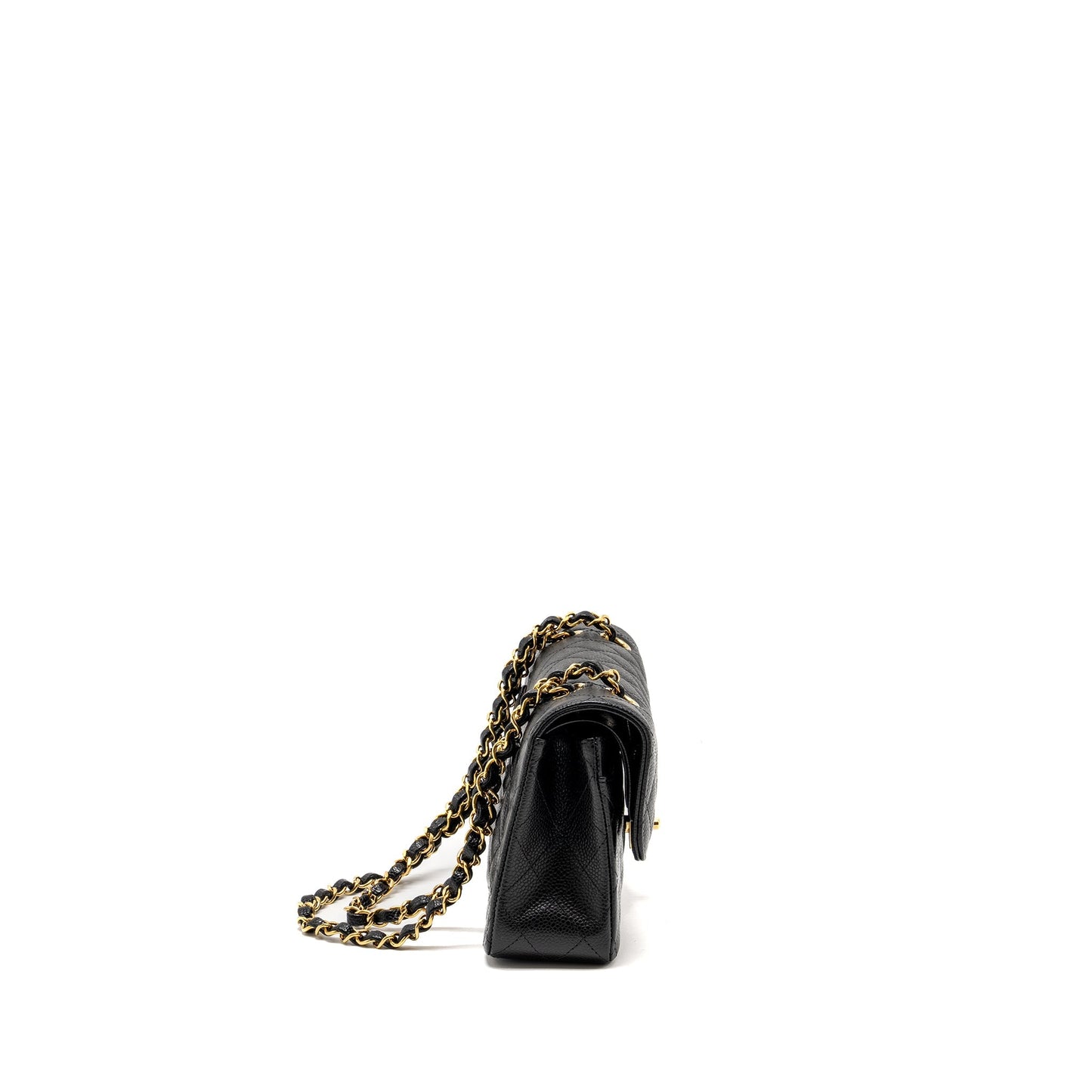Chanel Classic Double Flap Caviar GHW microchip Black Small Shoulder Bag Ghwmicrochip 3