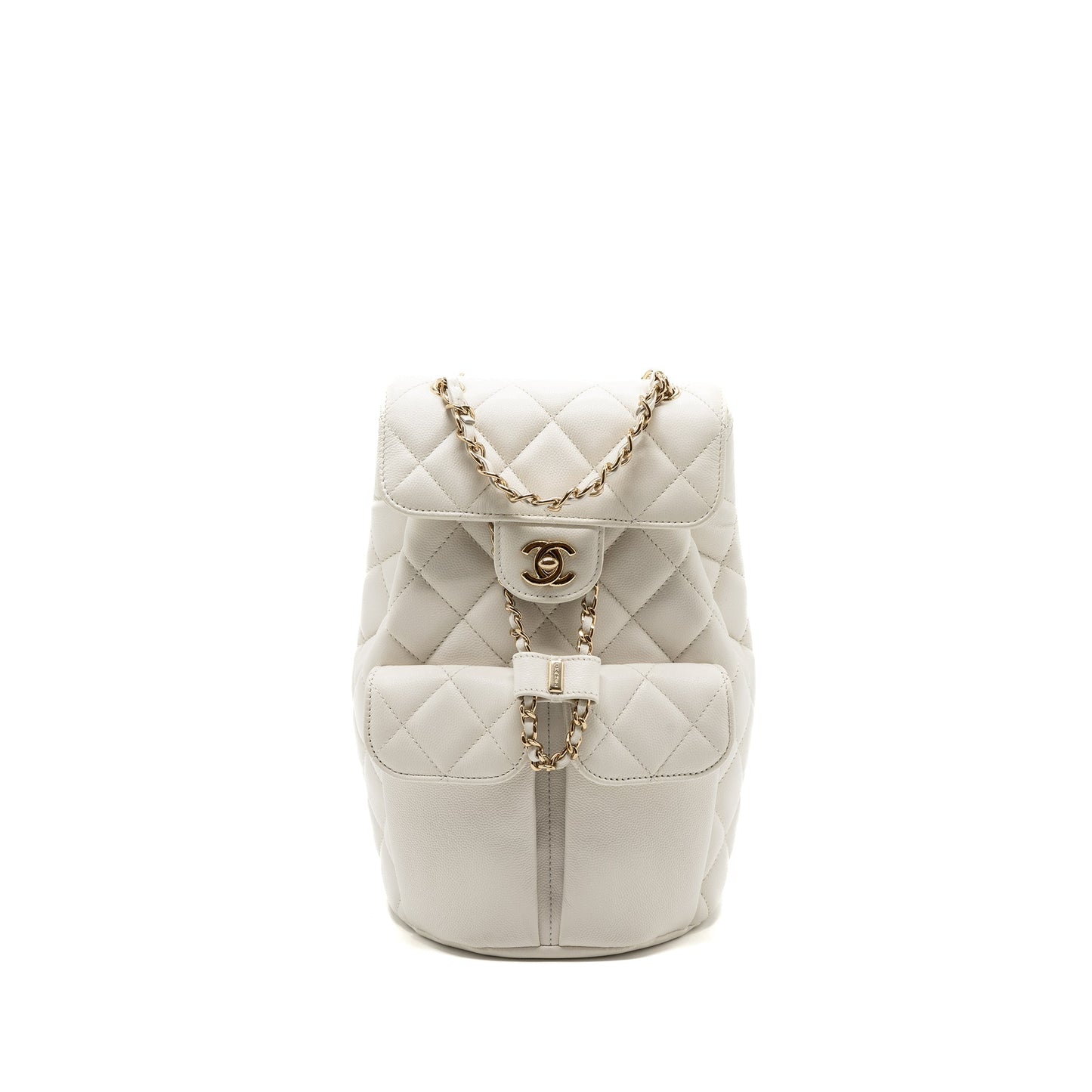 Chanel 22s backpack Grained calfskin LGHW Microchip White