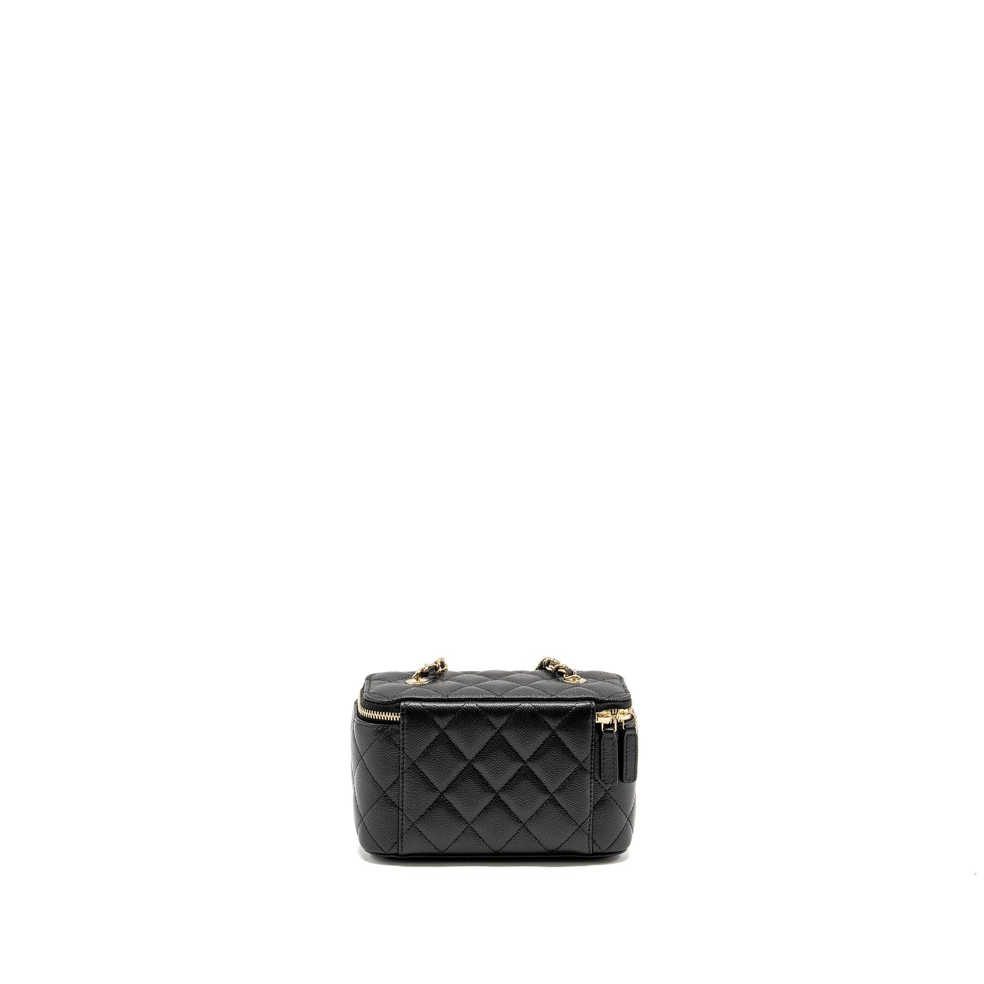 Chanel Long Vanity Caviar LGHW microchip Black Handbag Microchip 2