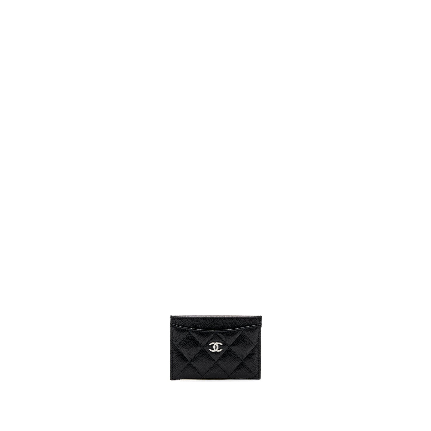 Chanel classic card holder caviar SHW Black Wallet Case Shw 2