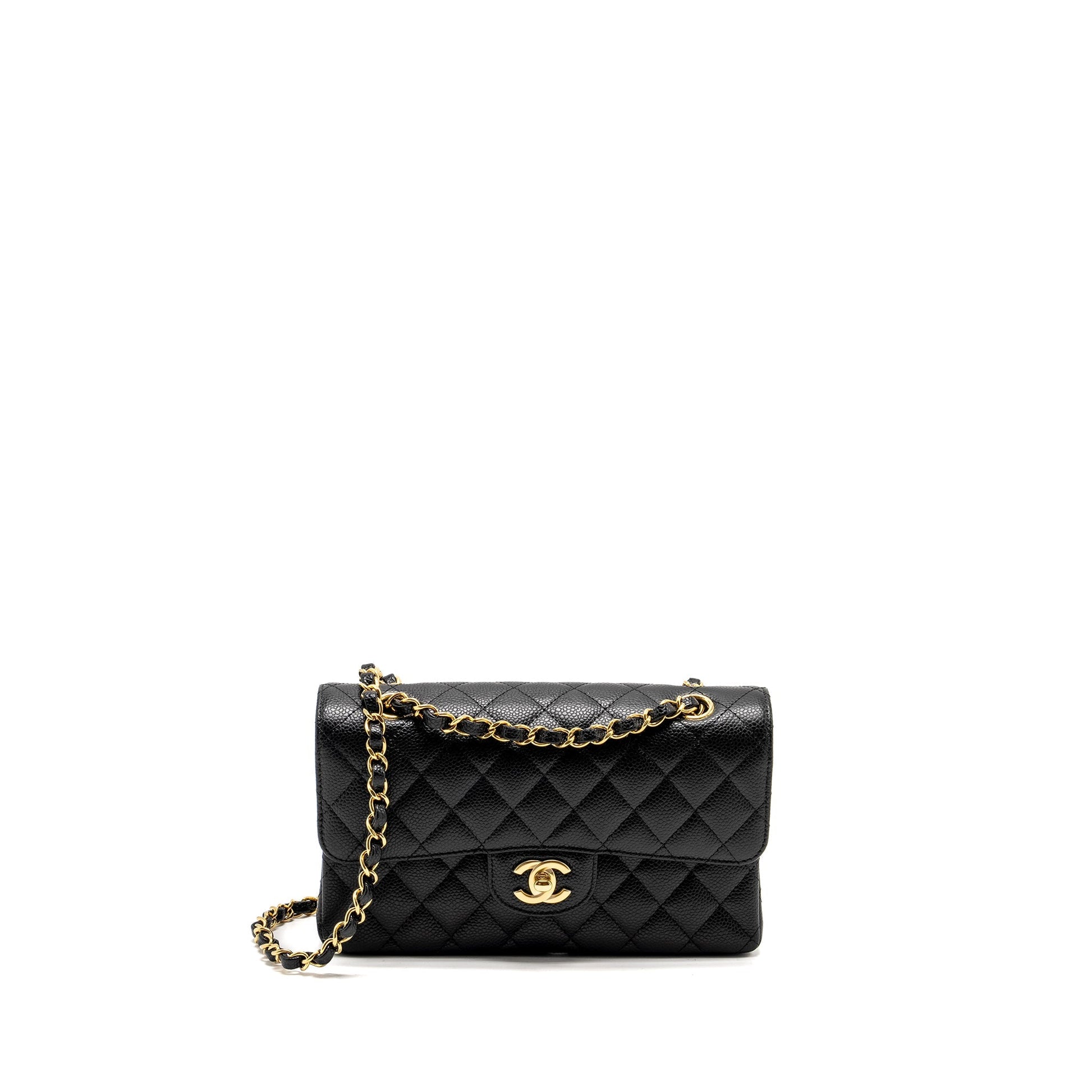 Chanel Classic Double Flap Caviar GHW microchip Black Small Shoulder Bag Ghwmicrochip 3