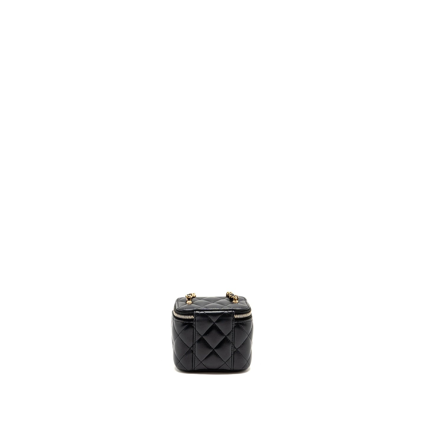 Chanel 22s Pearl Crush Vanity Lambskin GHW Black Mini Bag Ghw 1