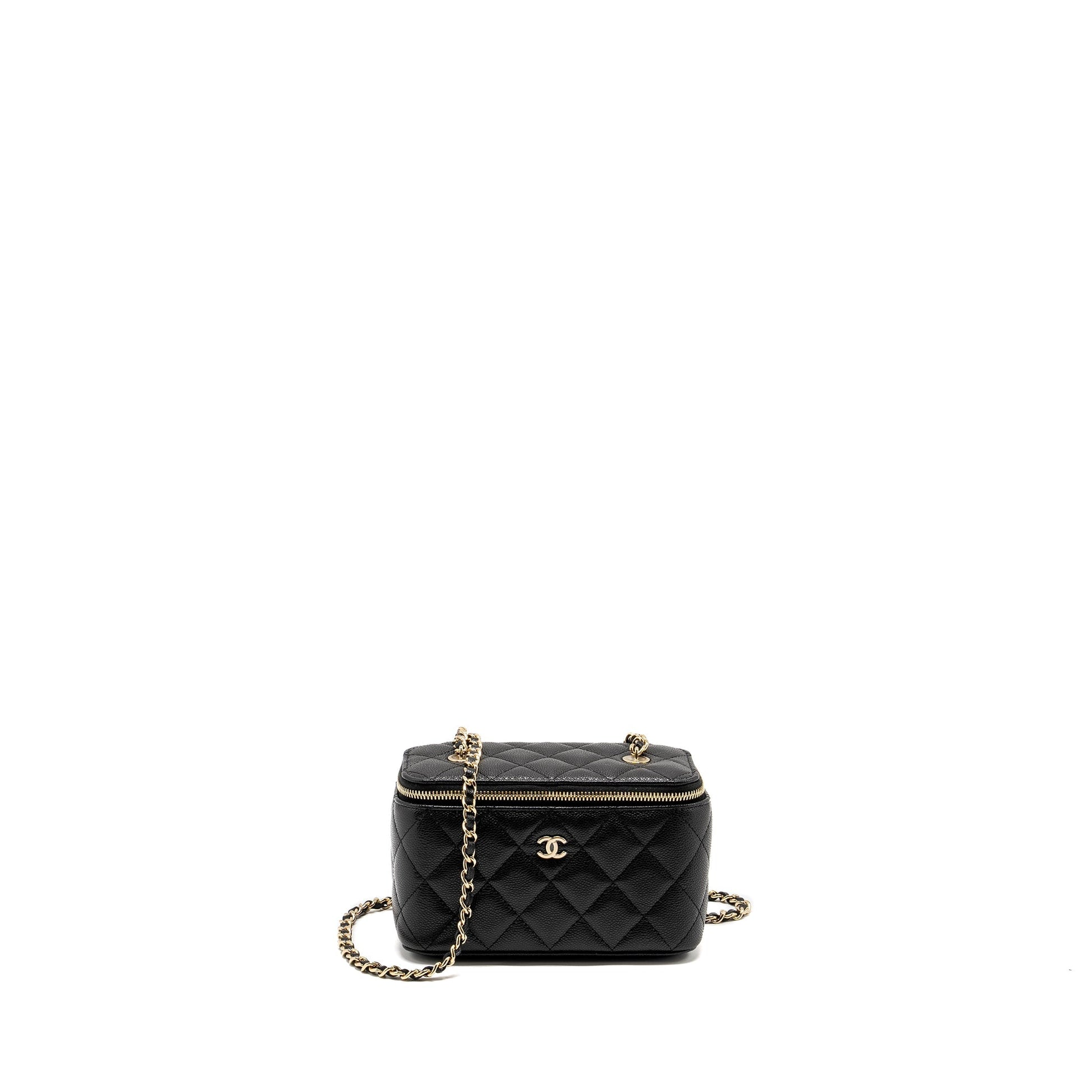 Chanel Long Vanity Caviar LGHW microchip Black Handbag Microchip 2