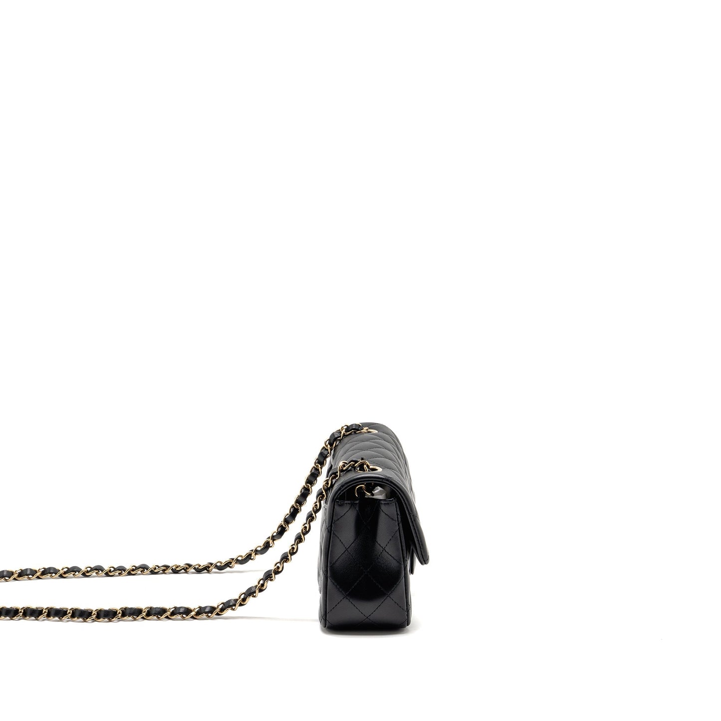 Chanel Rectangular flap lambskin LGHW microchip Black Shoulder Bag Microchip 2