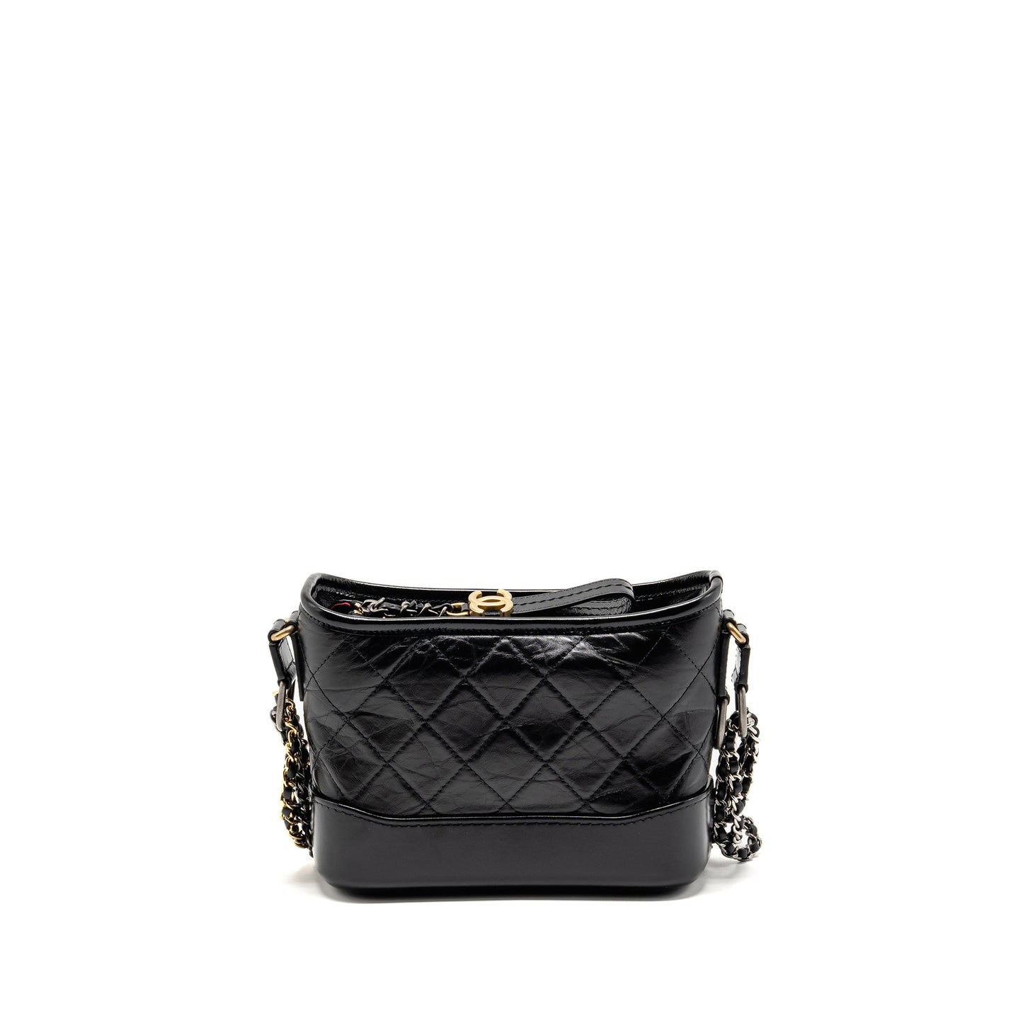 Chanel Gabrielle Hobo Top Handle aged calfskin Black Small Shoulder Bag