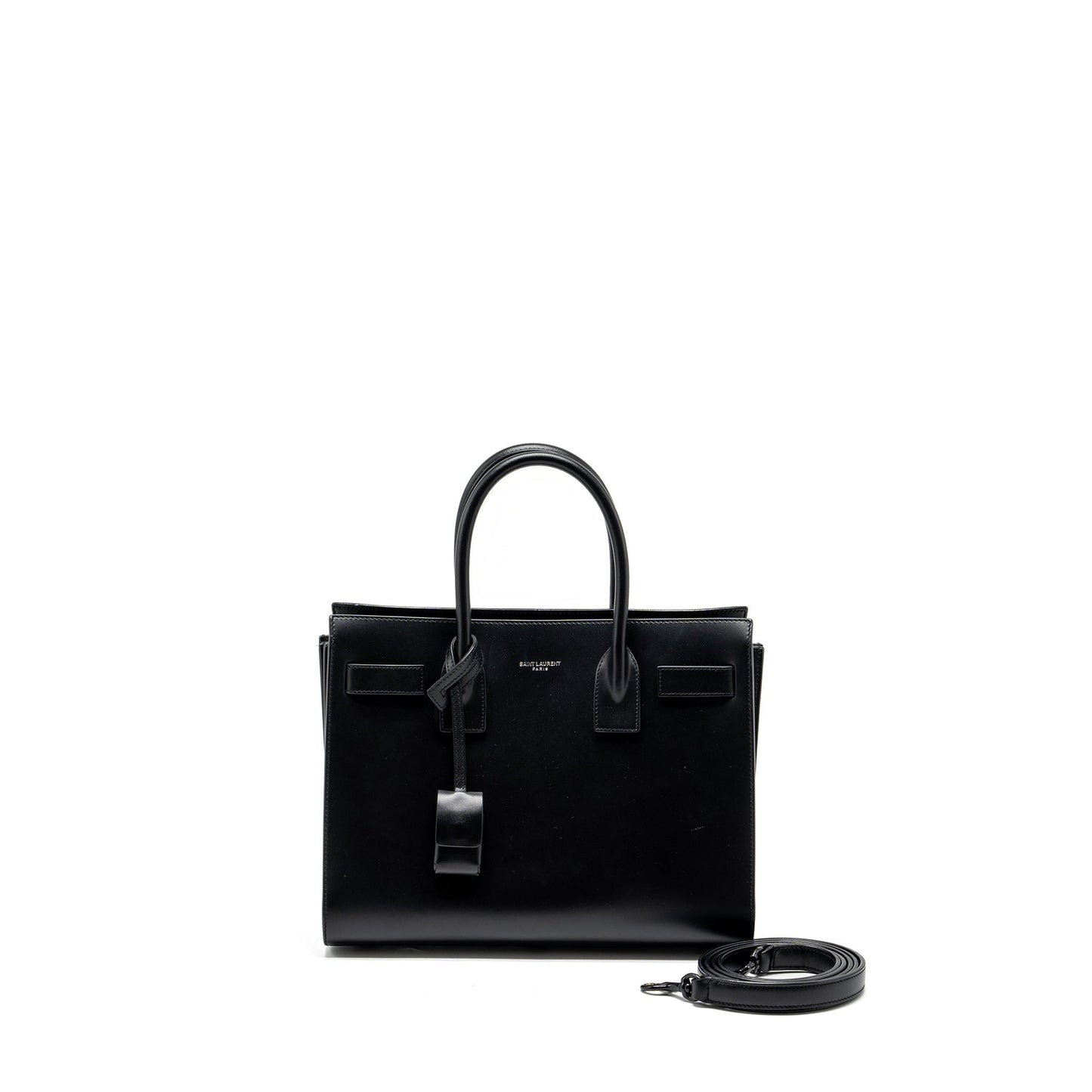 YSL Saint Laurent Saint Laurent Baby Sac De Jour Calfskin Black Travel Bag