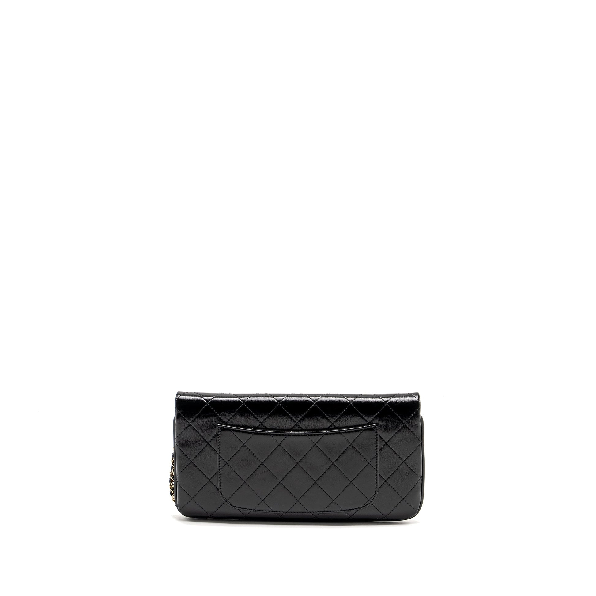 Chanel 31 on Shiny Calfskin LGHW Microchip Black Wallet Case