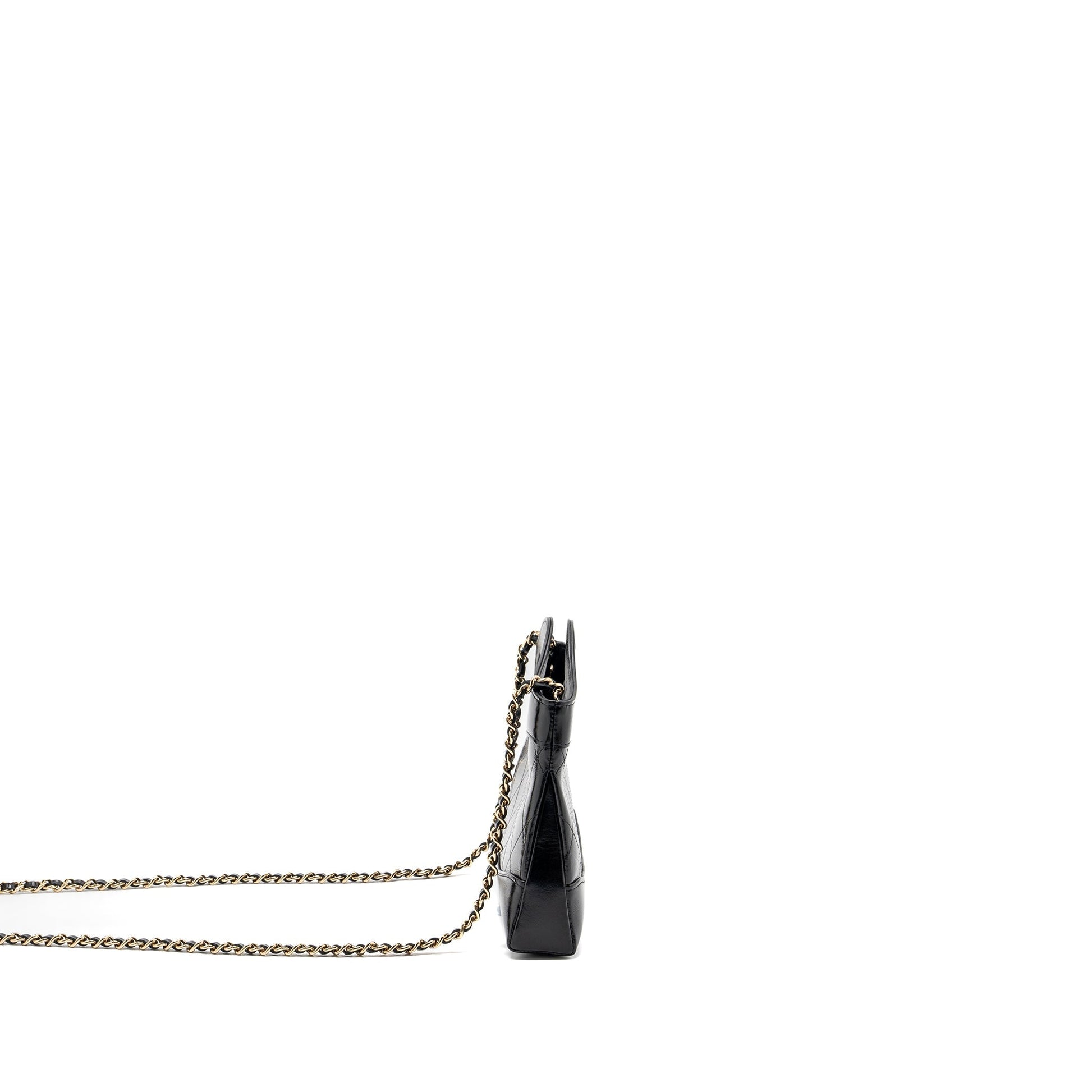 Chanel 24C 31 shiny calfskin LGHW microchip Black Clutch Bag