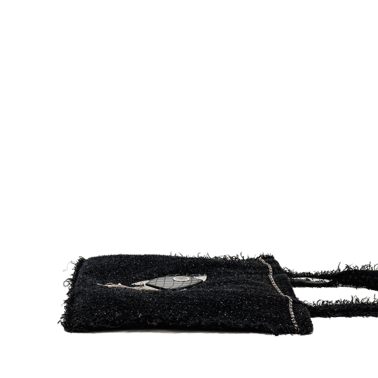 Chanel rocket tweed SHW Black Tote Bag